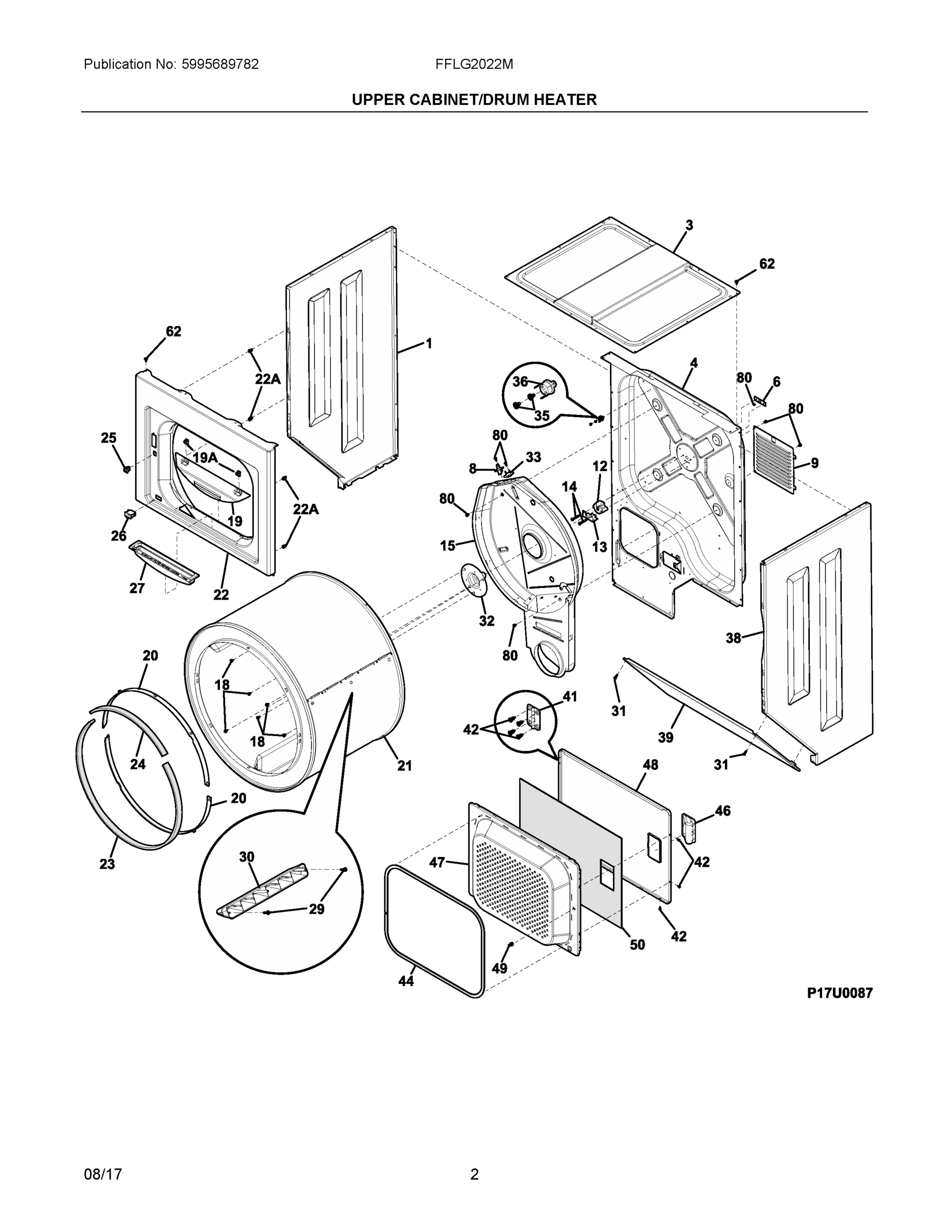 02 - UPPER CABINET/DRUM HEATER
