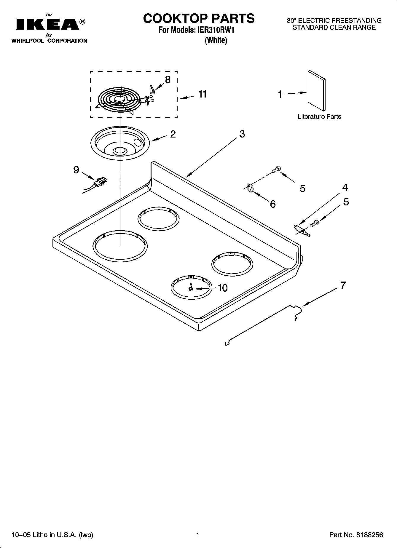 01 - COOKTOP PARTS