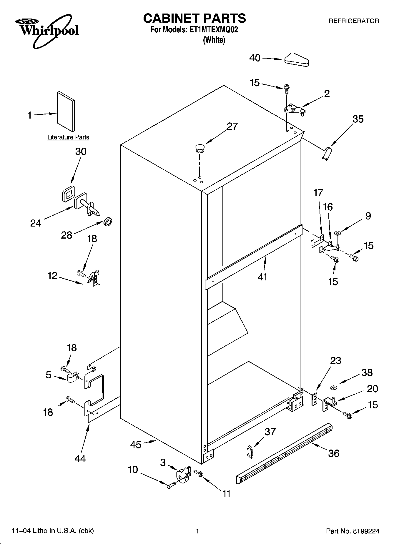 01 - CABINET PARTS