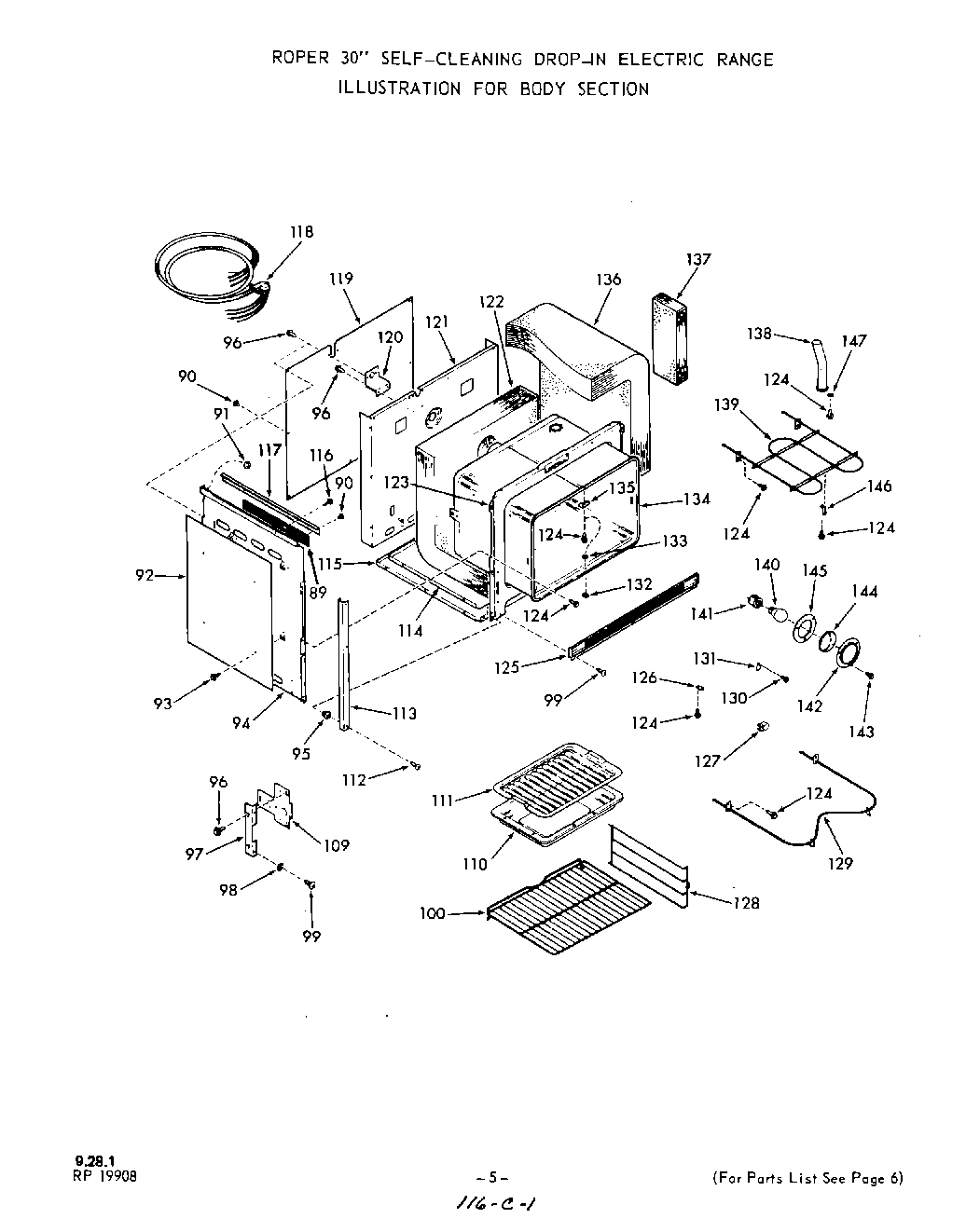 05 - OVEN DOOR , LIT/OPTIONAL