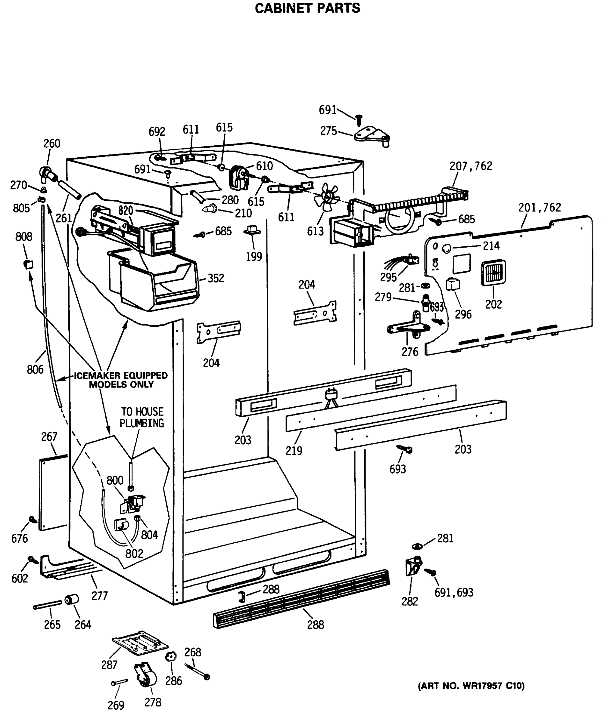 CABINET PARTS