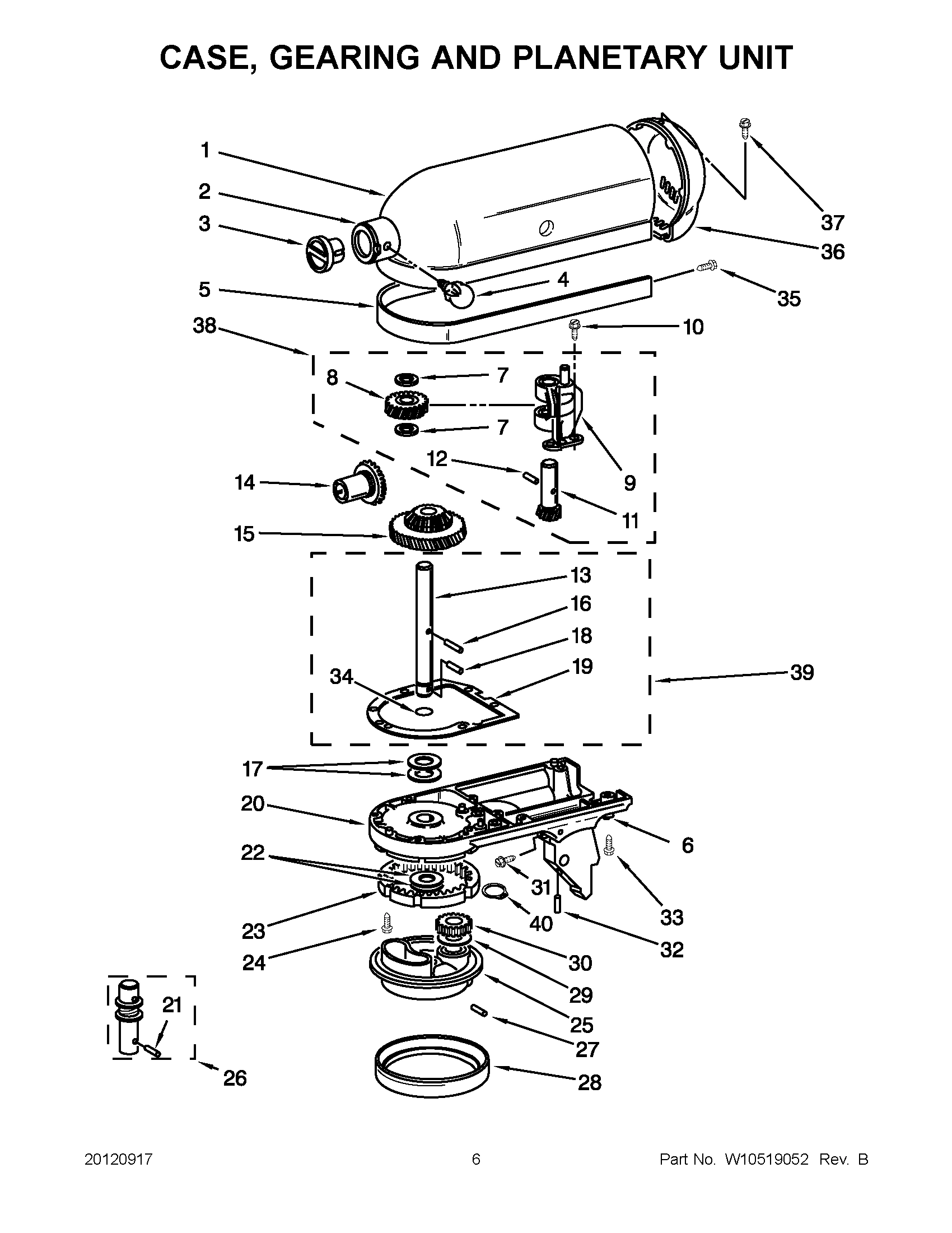 03 - CASE, GEARING AND PLANETARY UNIT