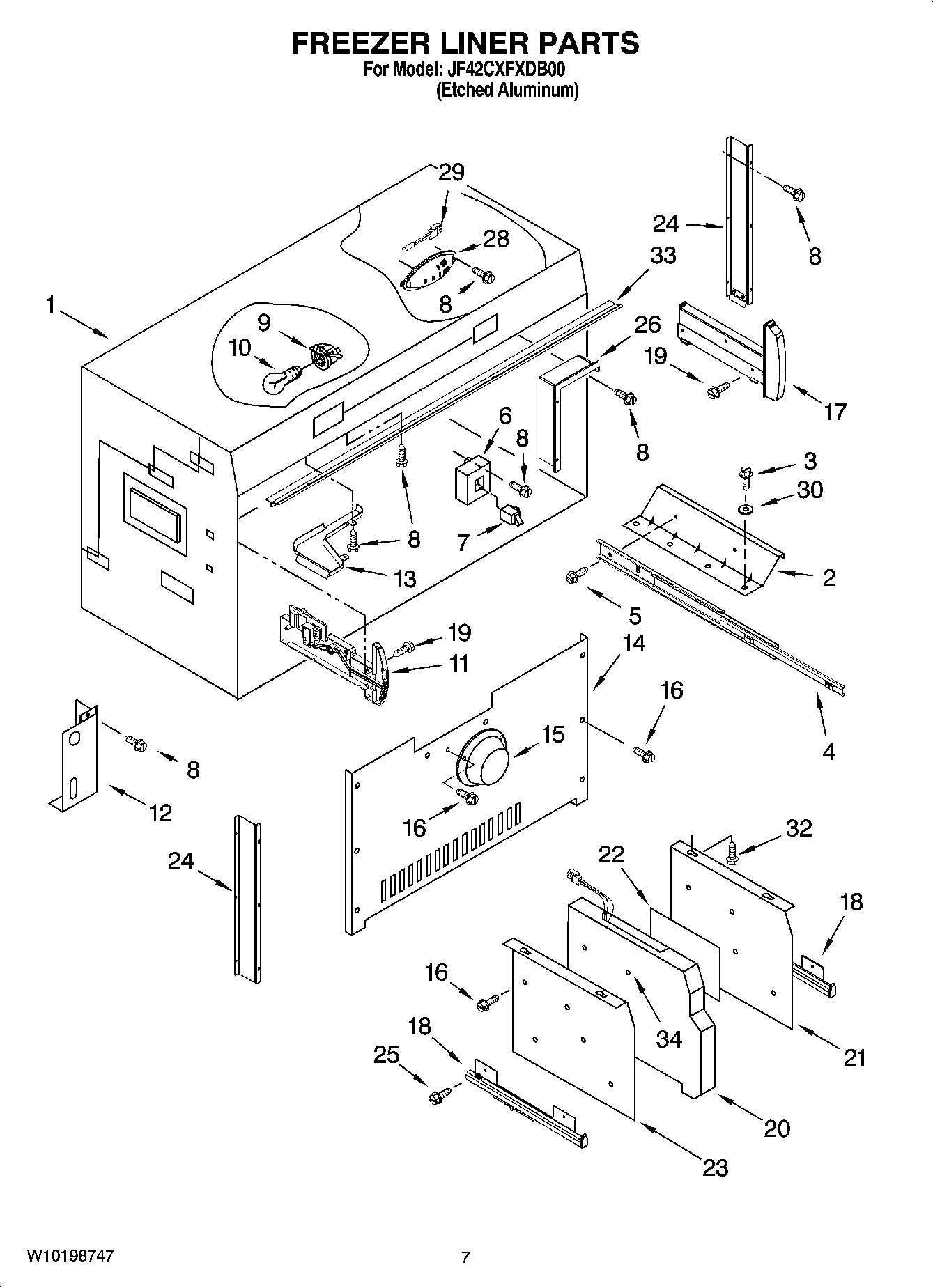 05 - FREEZER LINER PARTS