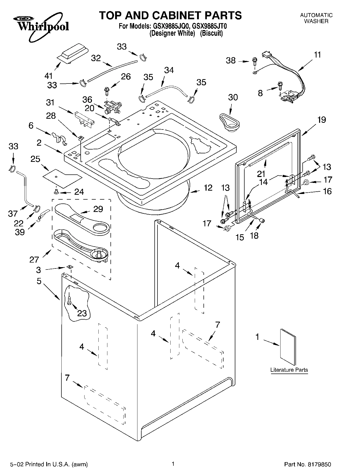 01 - TOP AND CABINET, LITERATURE
