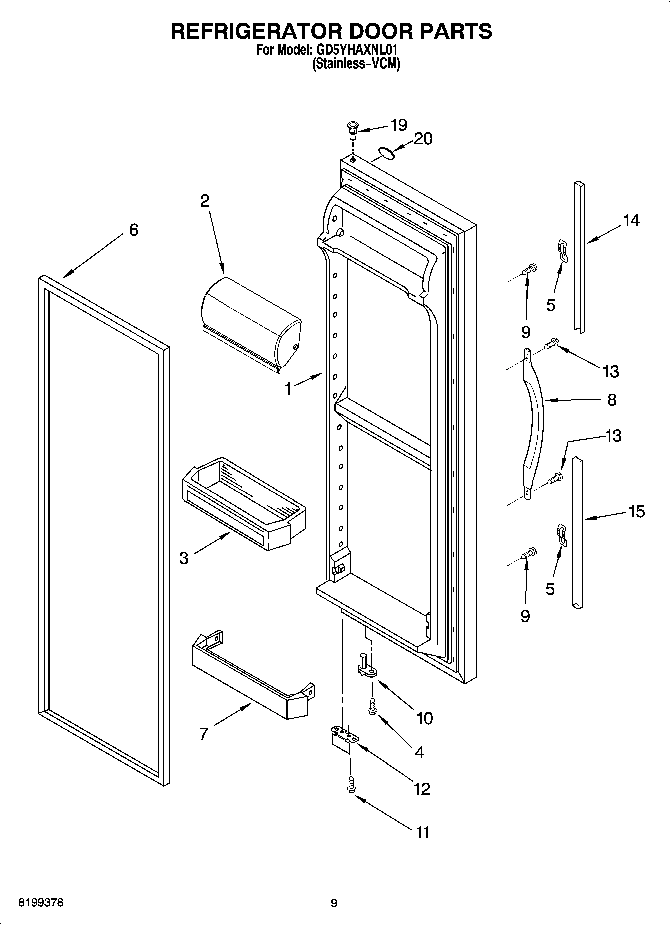 06 - REFRIGERATOR DOOR PARTS
