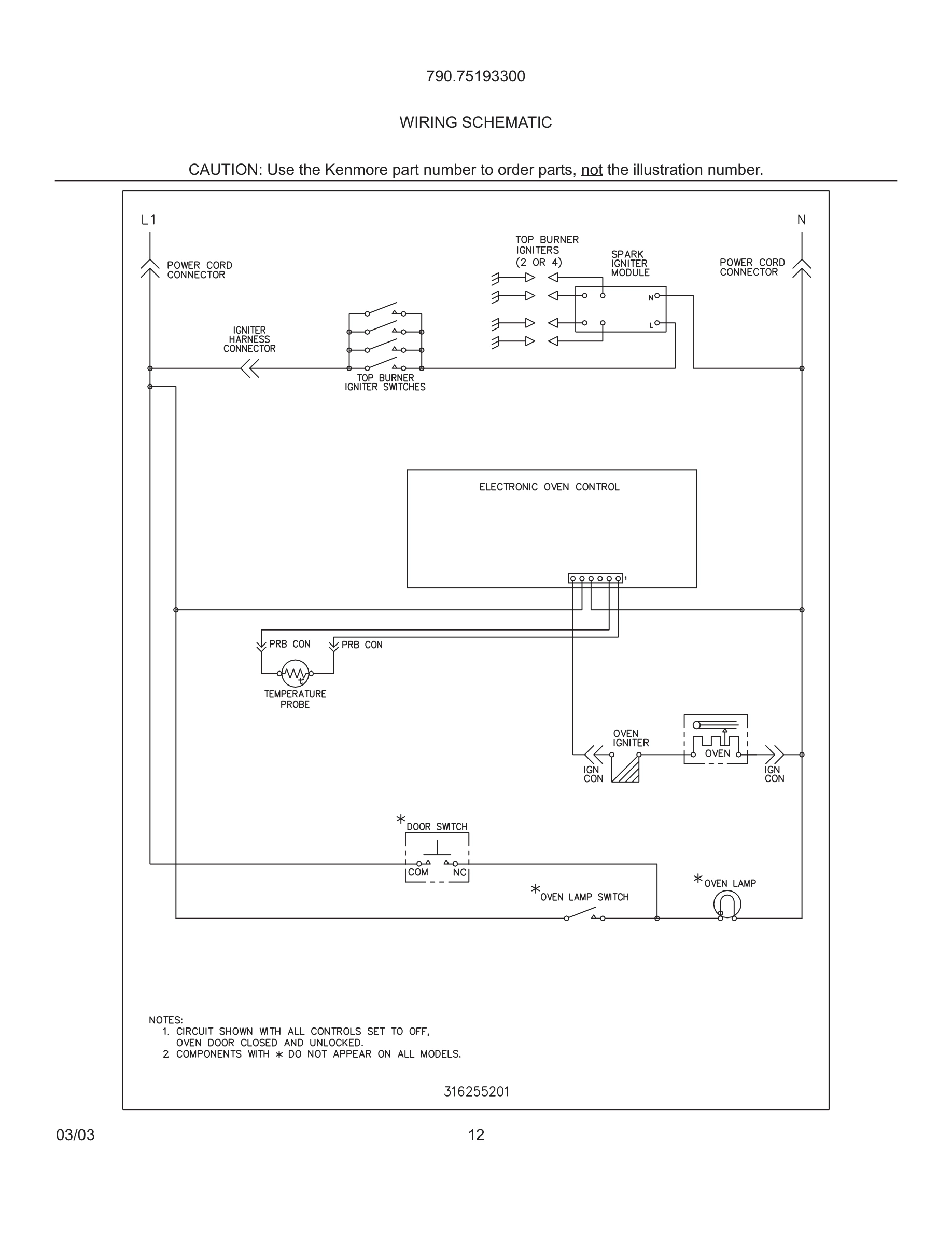 12 - WIRING SCHEMATIC