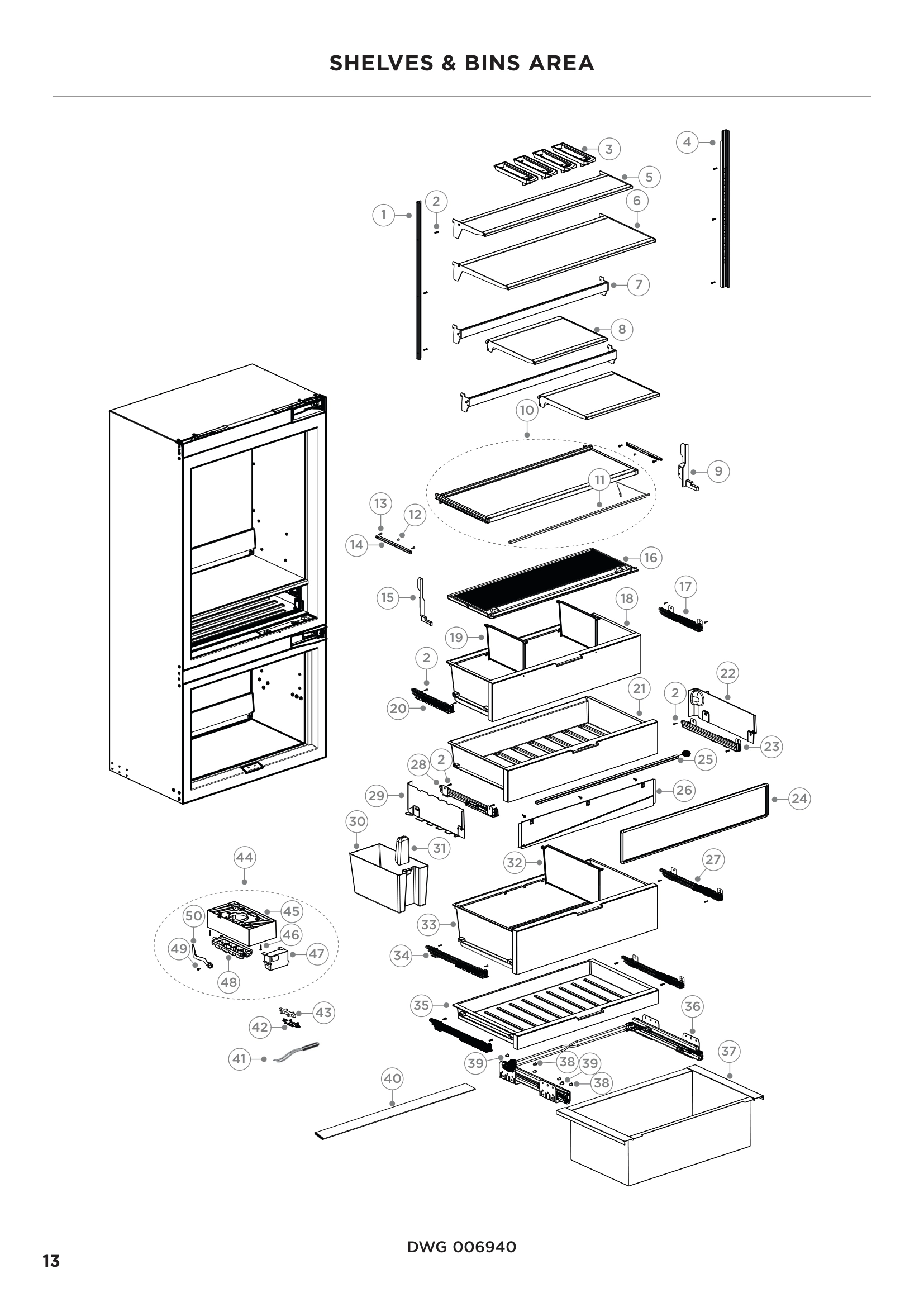 SHELVES & BINS AREA