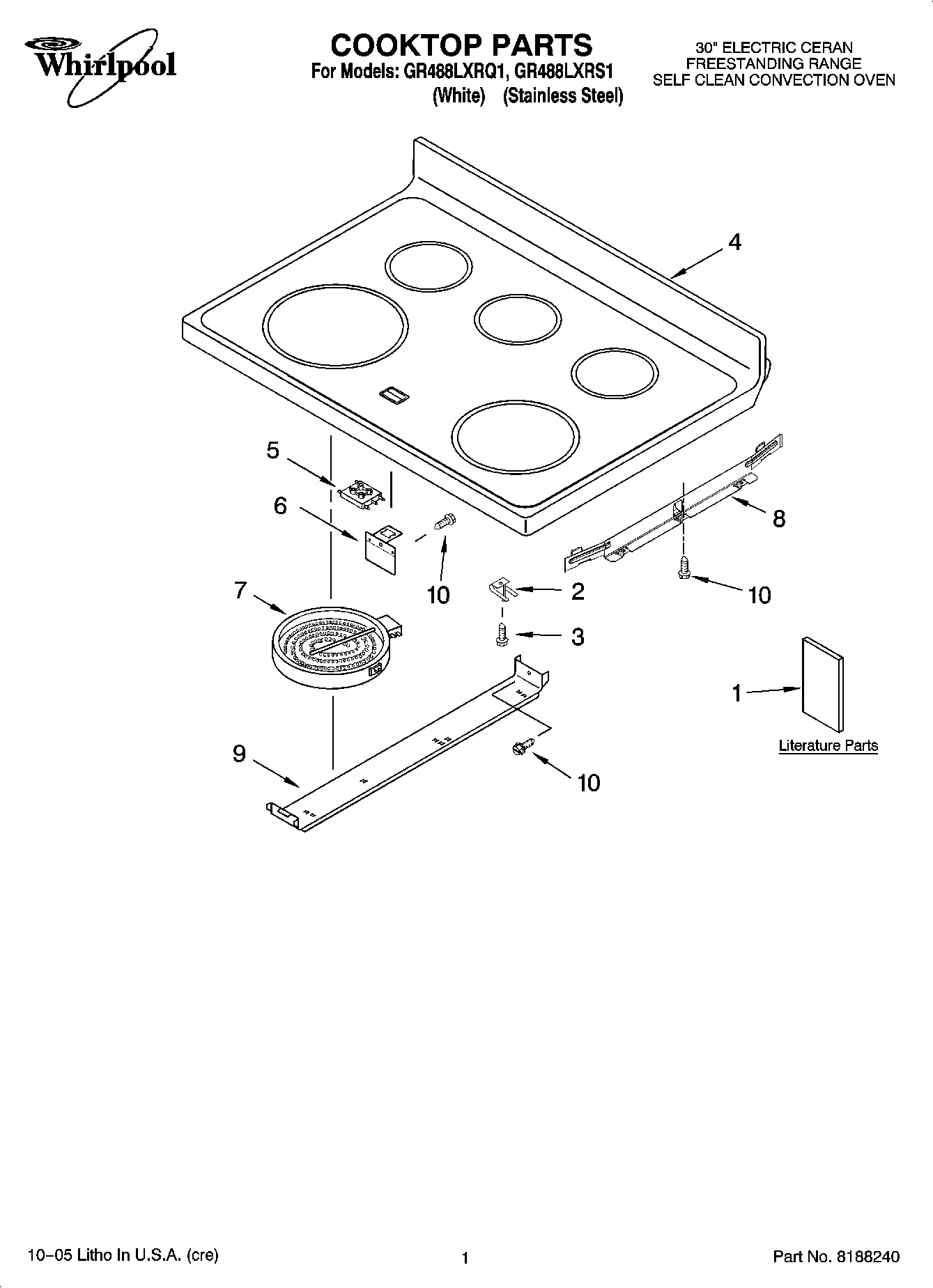 01 - COOKTOP PARTS