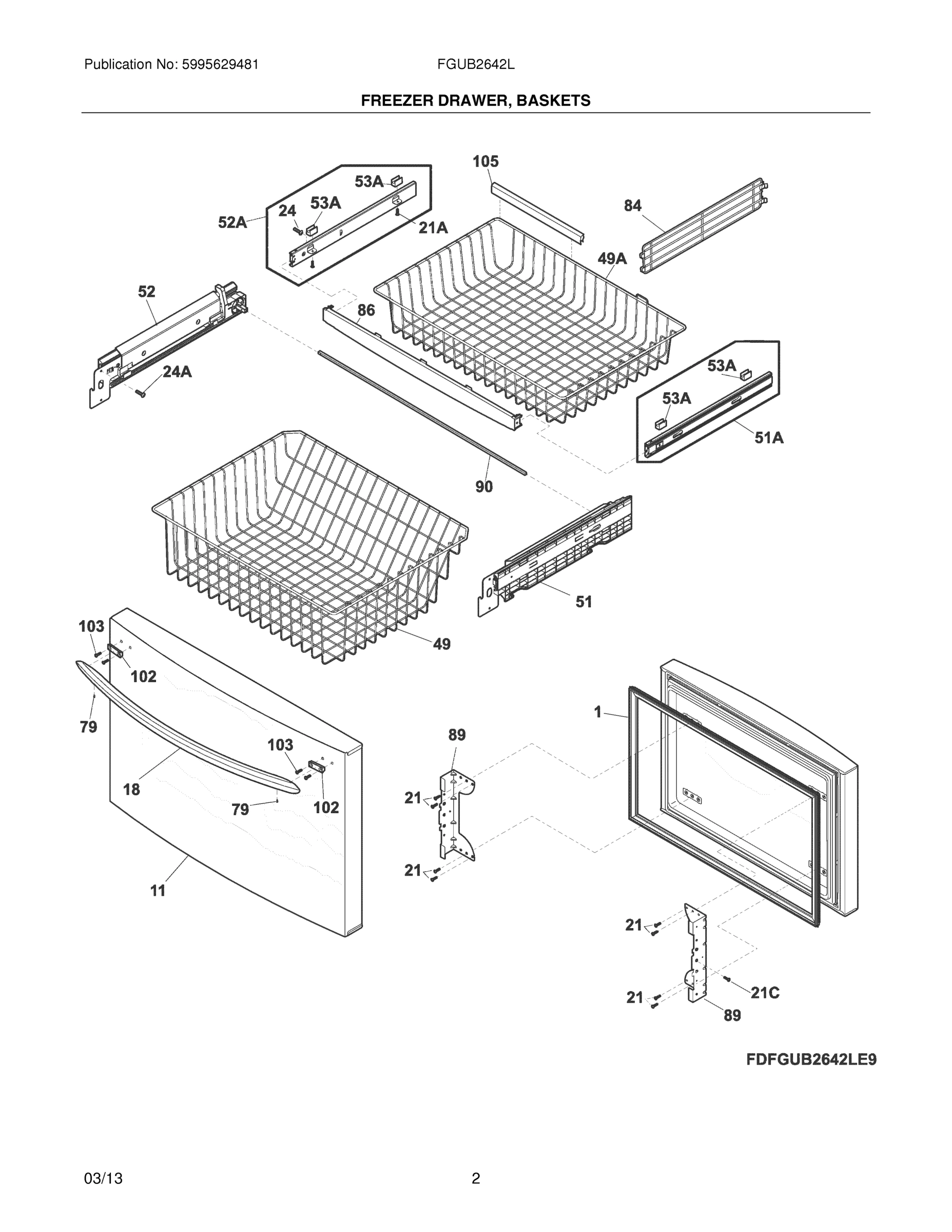 03 - FREEZER DRAWER, BASKETS