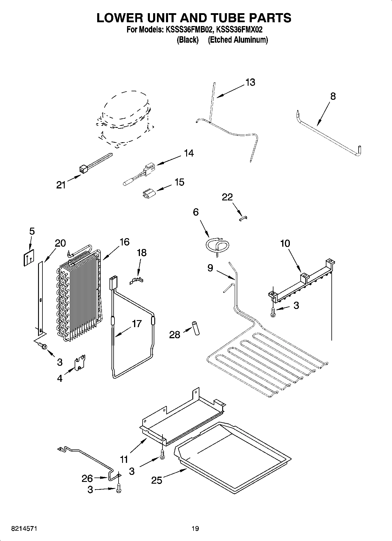 12 - LOWER UNIT AND TUBE PARTS