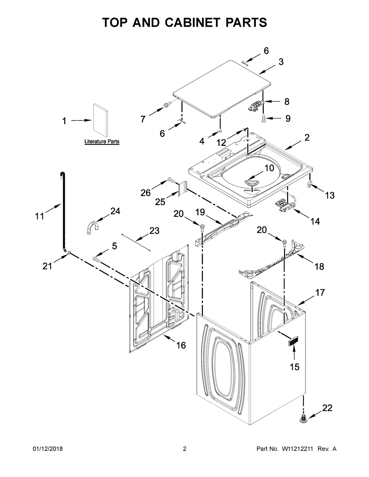 02 - TOP AND CABINET PARTS