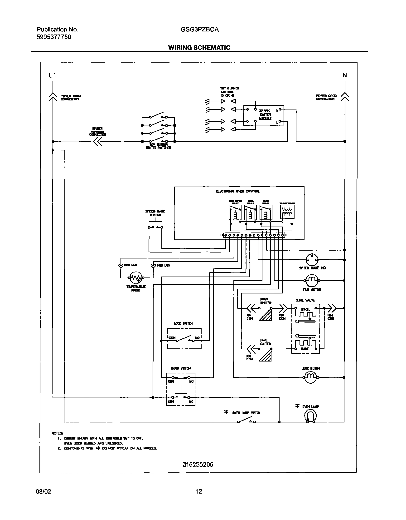 12 - WIRING SCHEMATIC