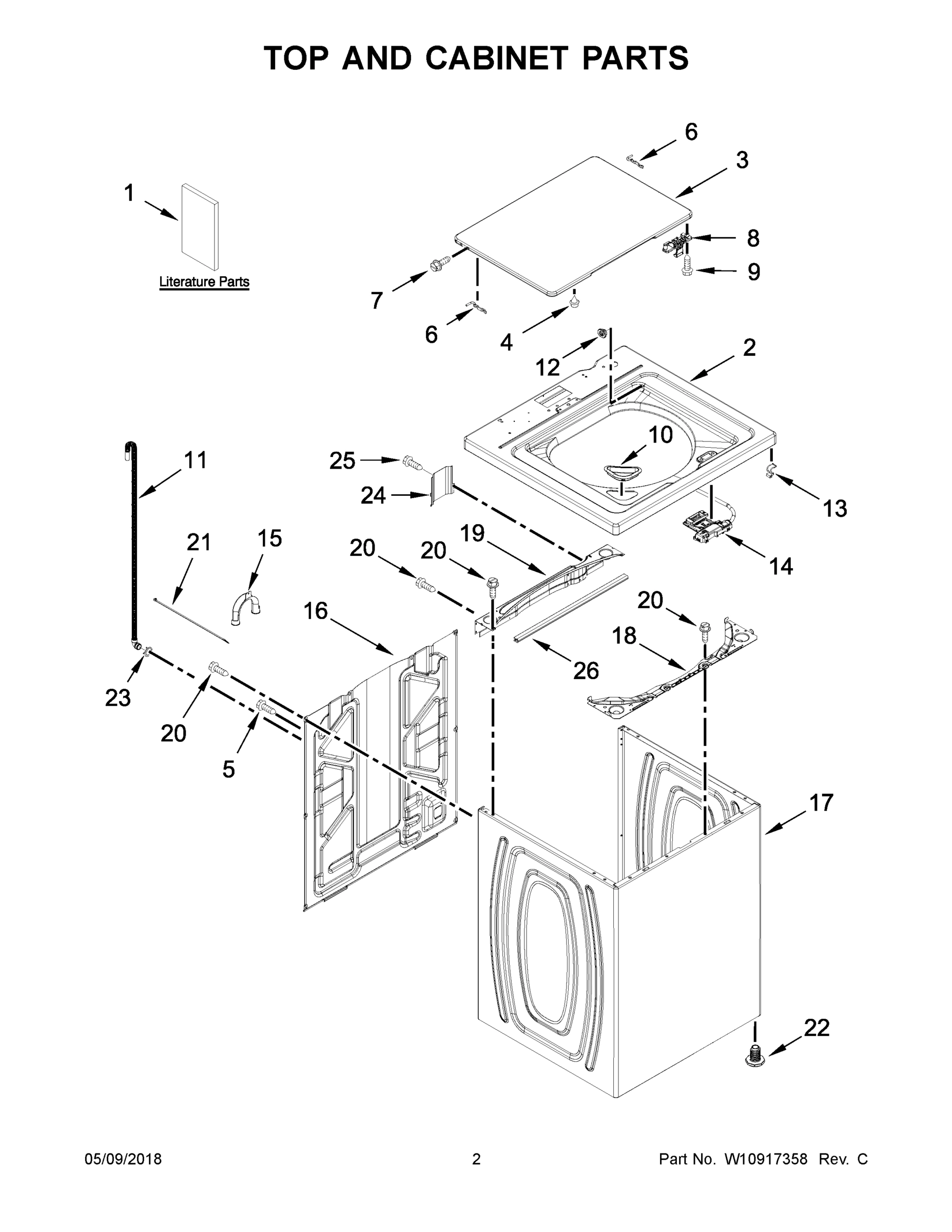 02 - TOP AND CABINET PARTS
