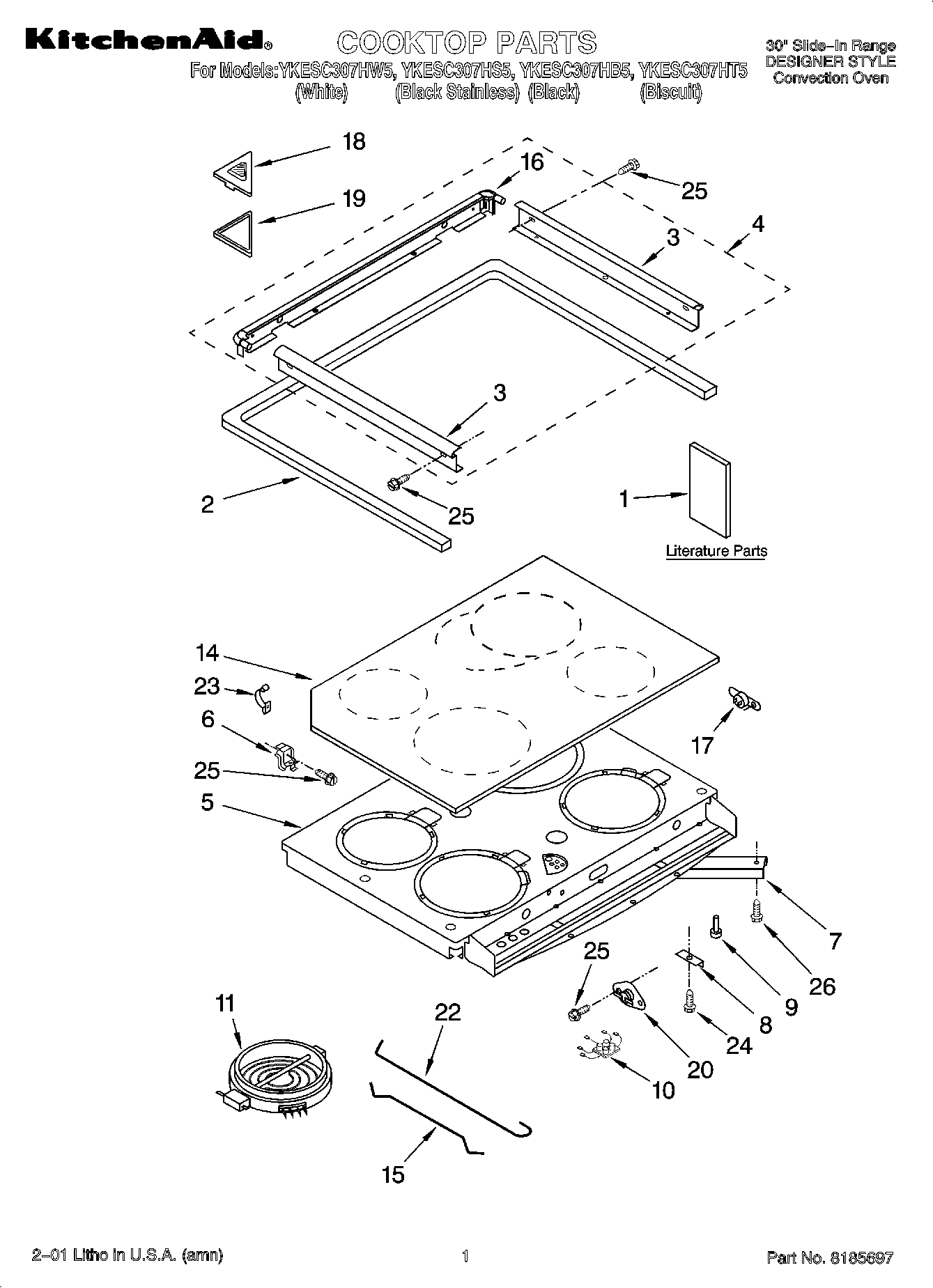 01 - COOKTOP PARTS