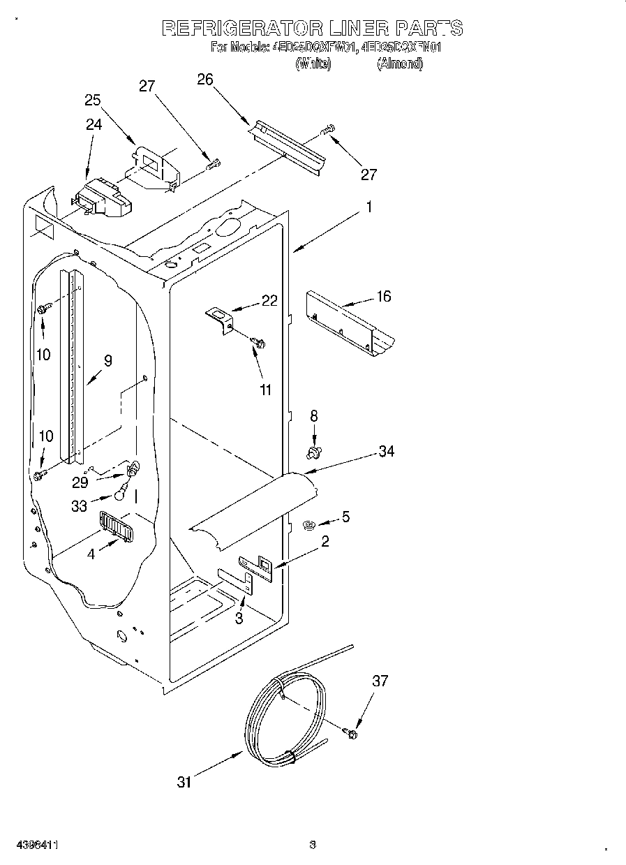 02 - REFRIGERATOR LINER