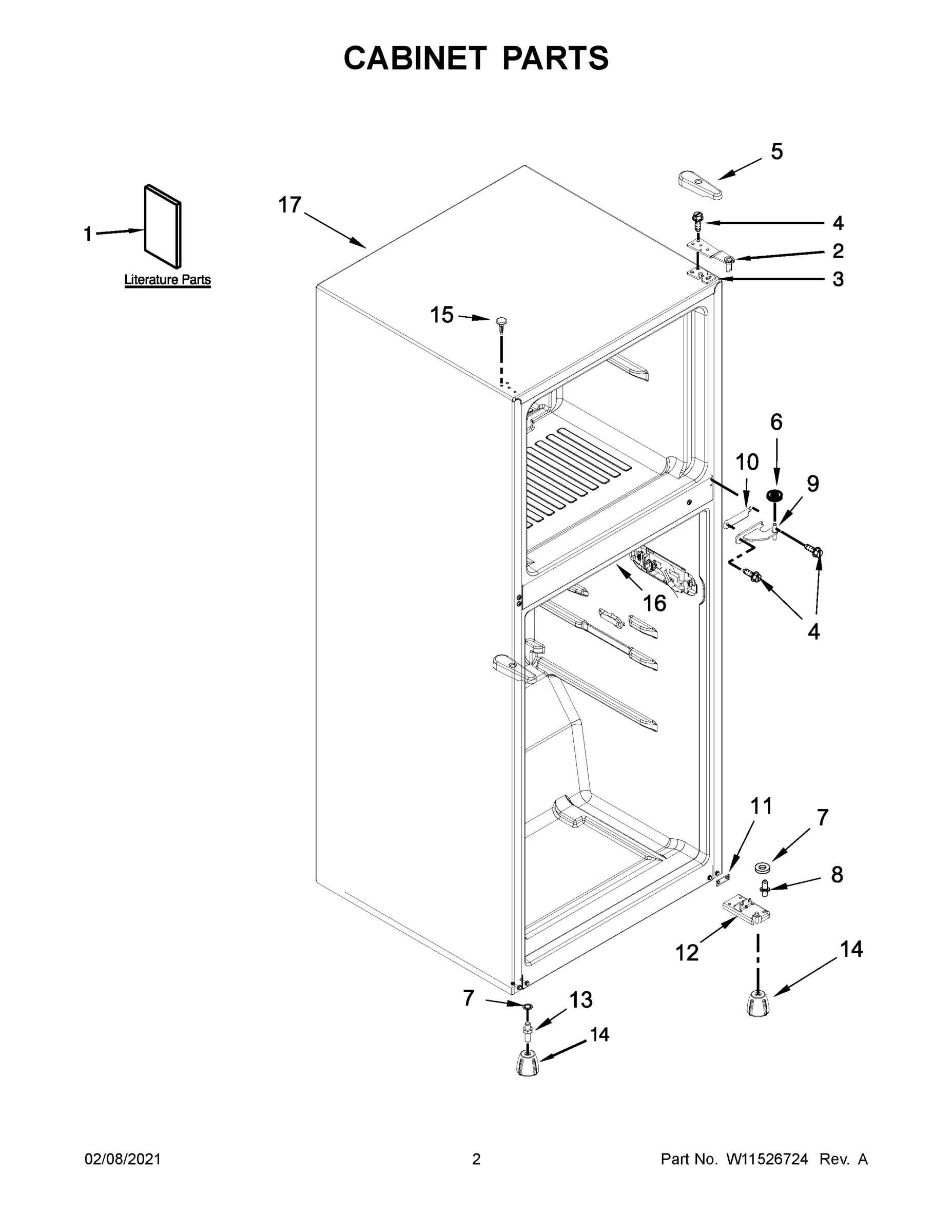 02 - CABINET PARTS