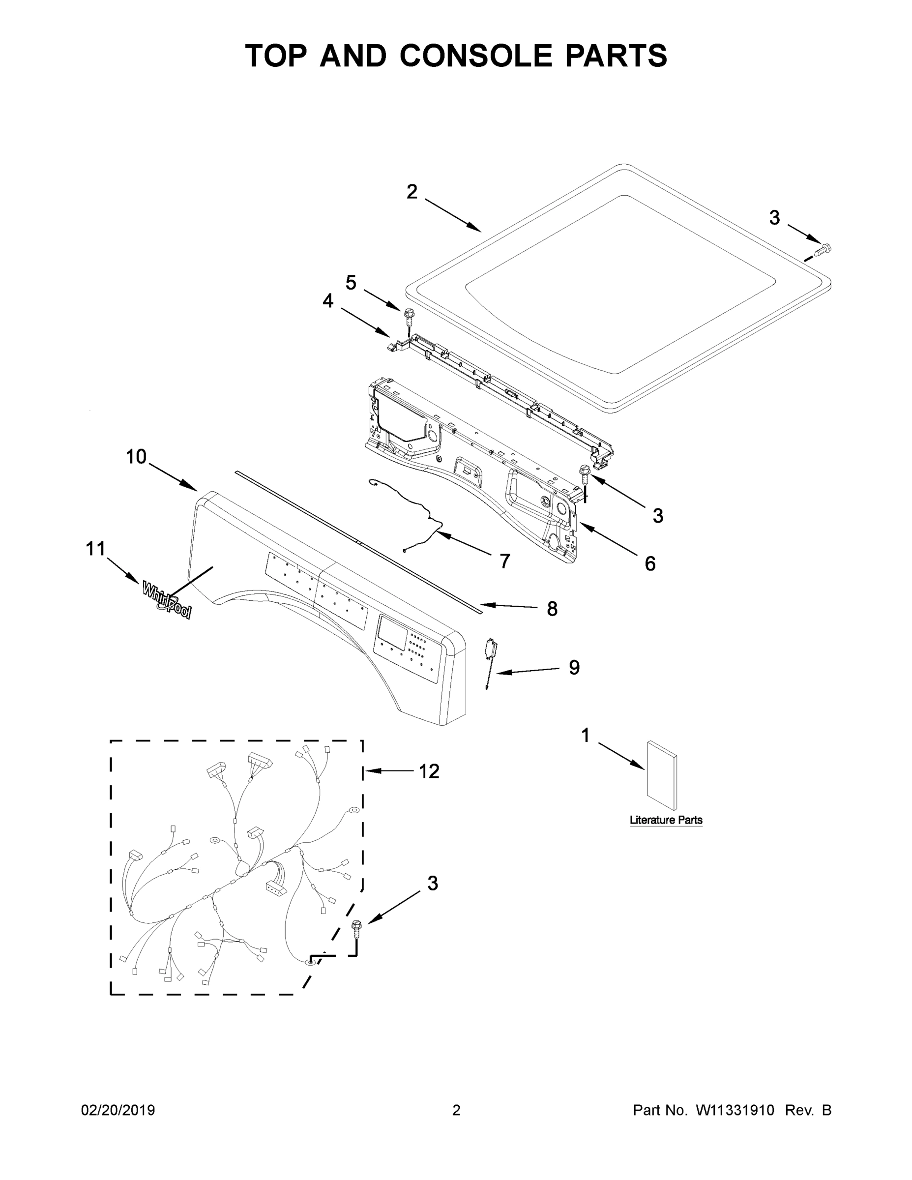 02 - TOP AND CONSOLE PARTS