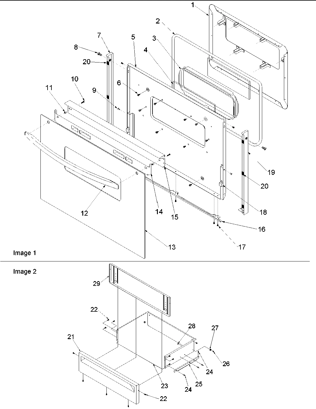 04 - Oven Door and Storage Drawer