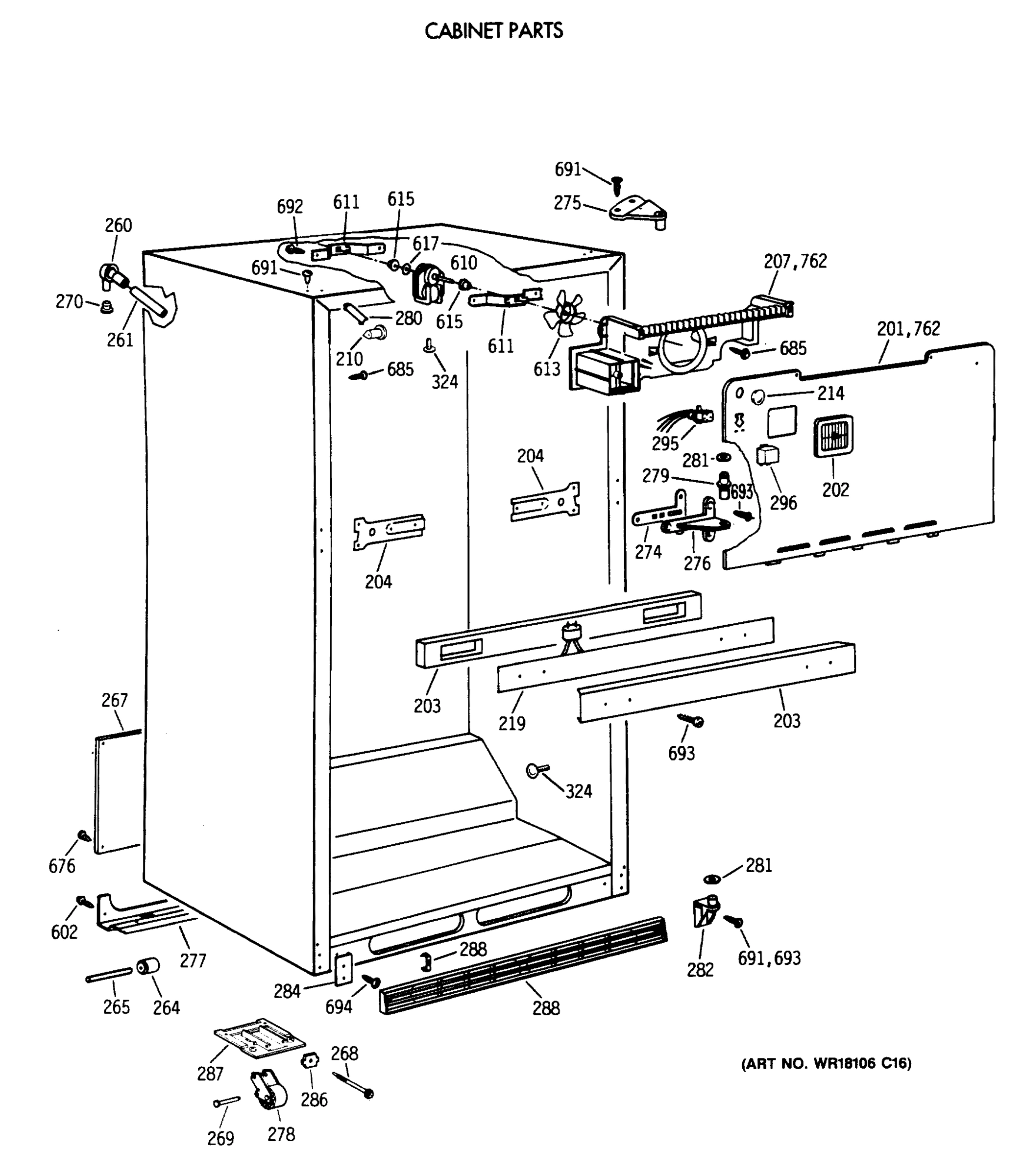CABINET PARTS