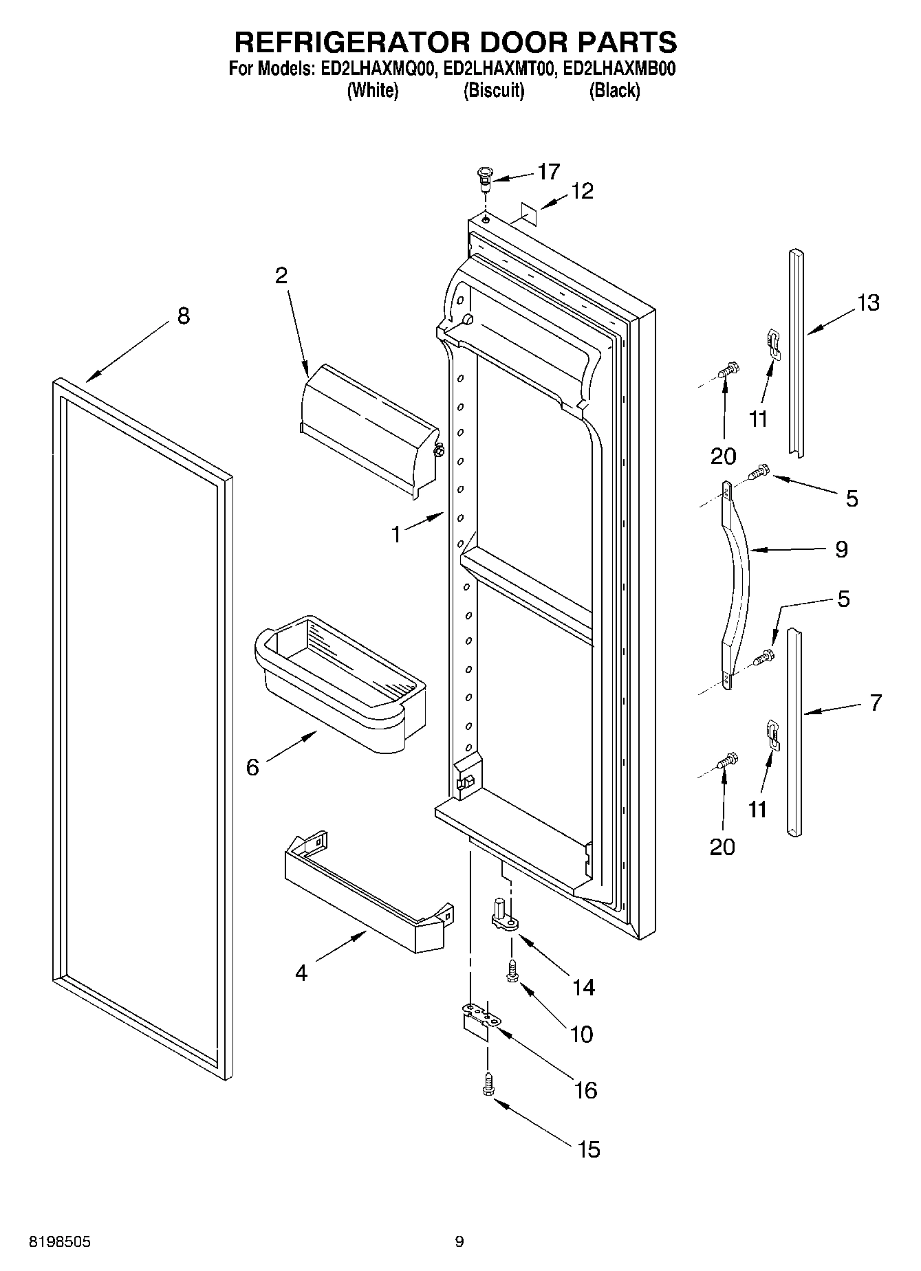 06 - REFRIGERATOR DOOR PARTS