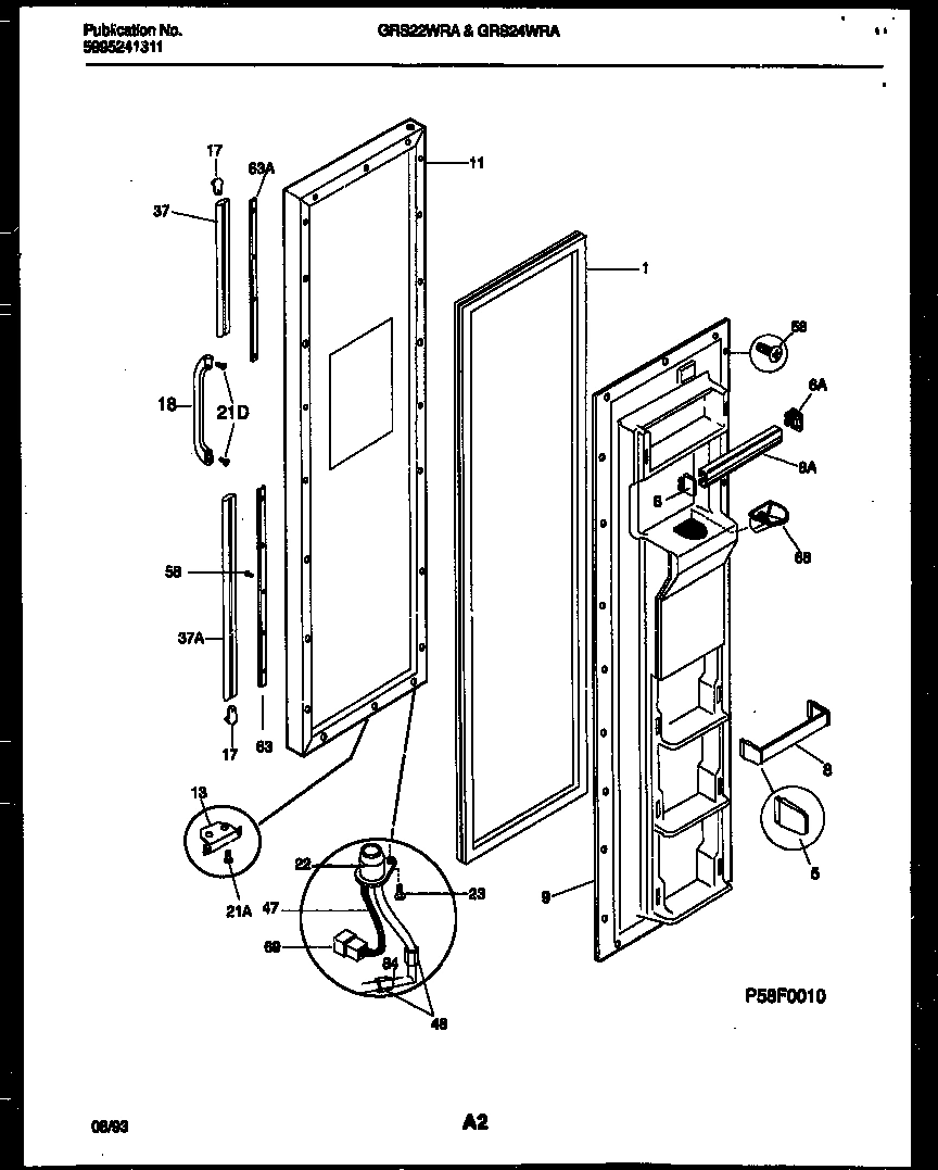 02 - FREEZER DOOR PARTS