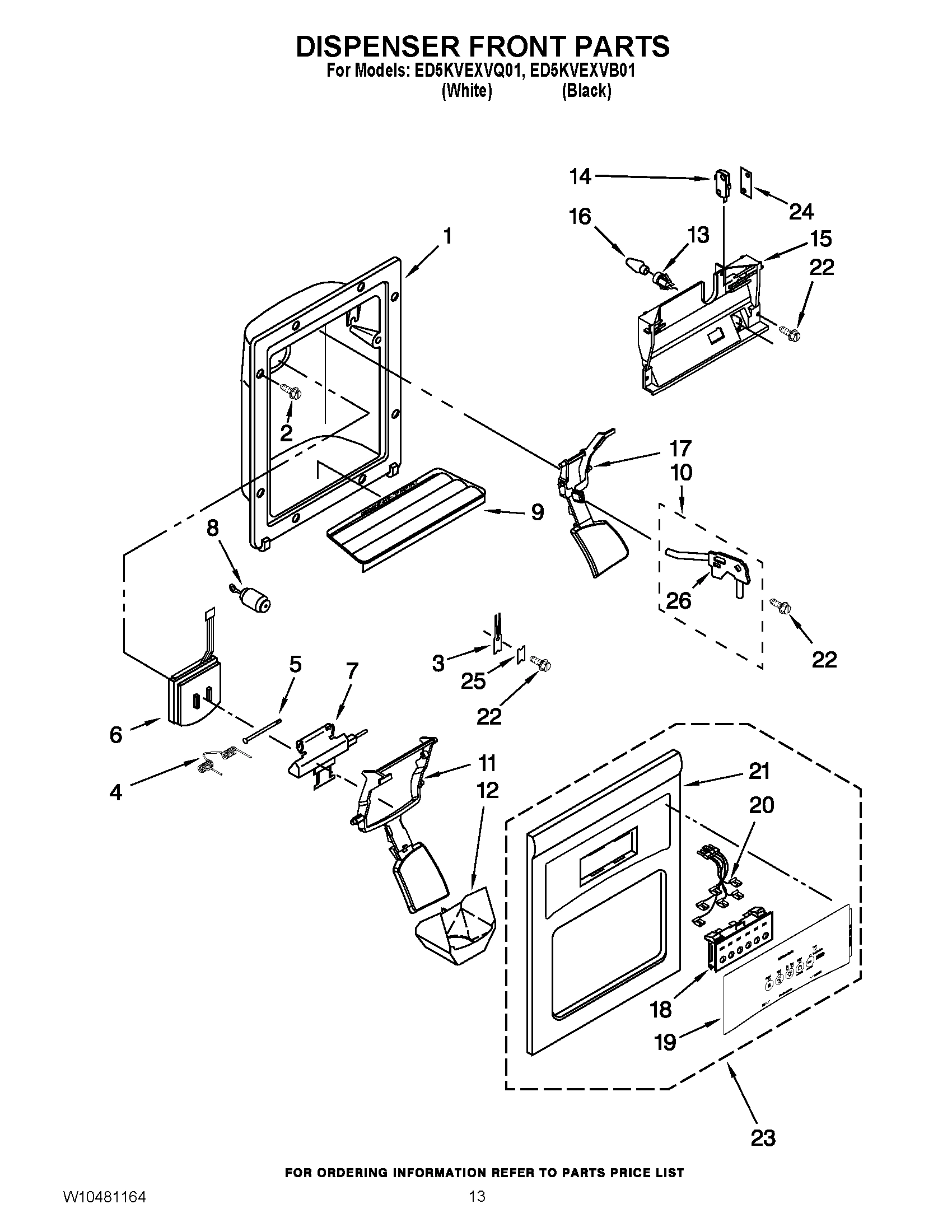 08 - DISPENSER FRONT PARTS