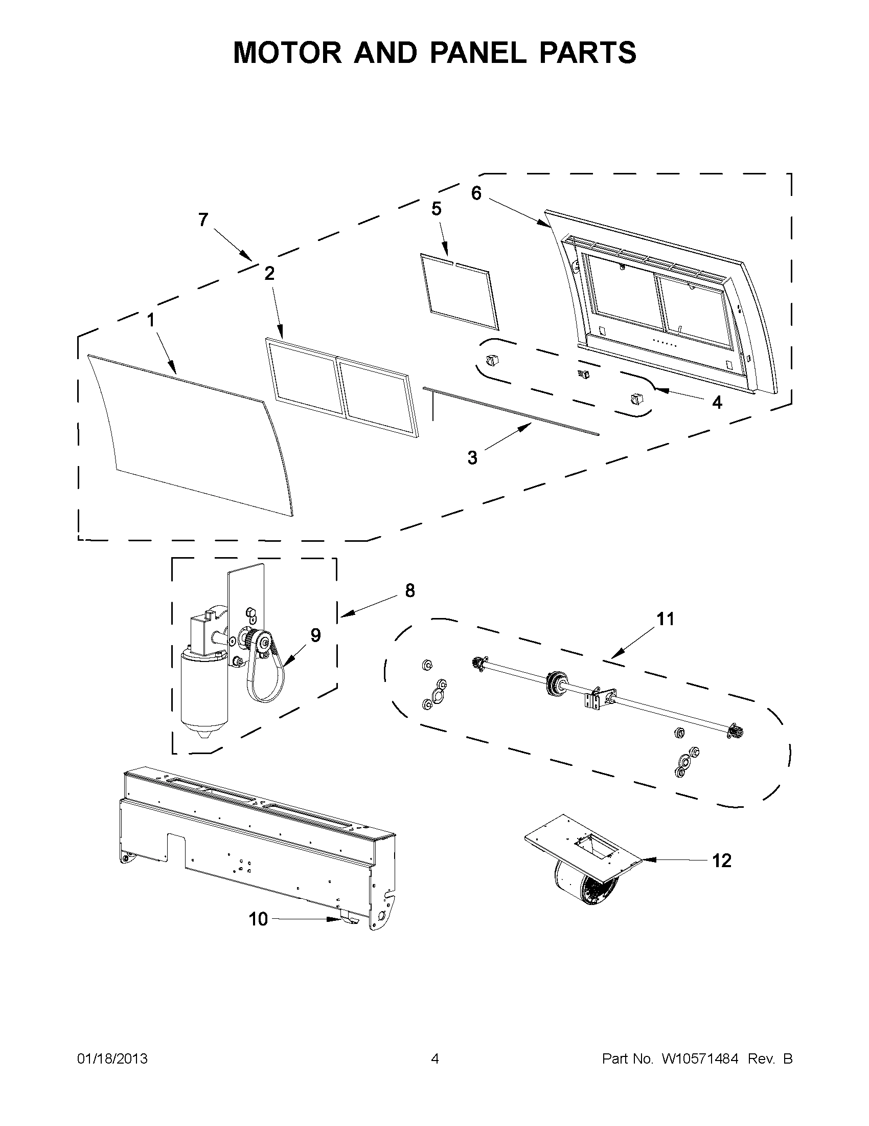 02 - MOTOR AND PANEL PARTS