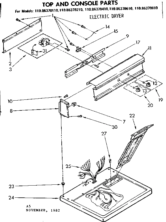 TOP AND CONSOLE PARTS