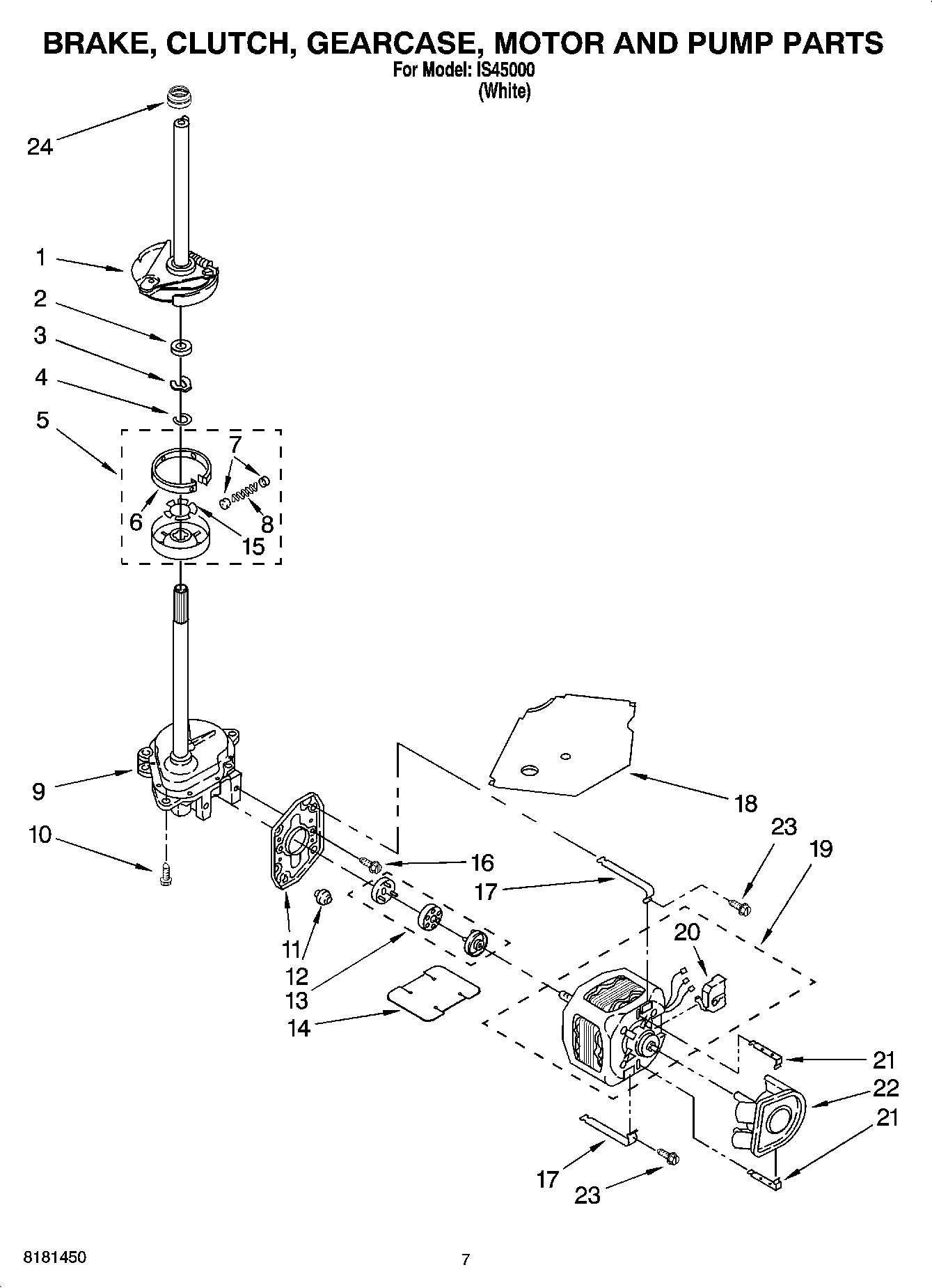 04 - BRAKE, CLUTCH, GEARCASE, MOTOR AND PUMP PARTS