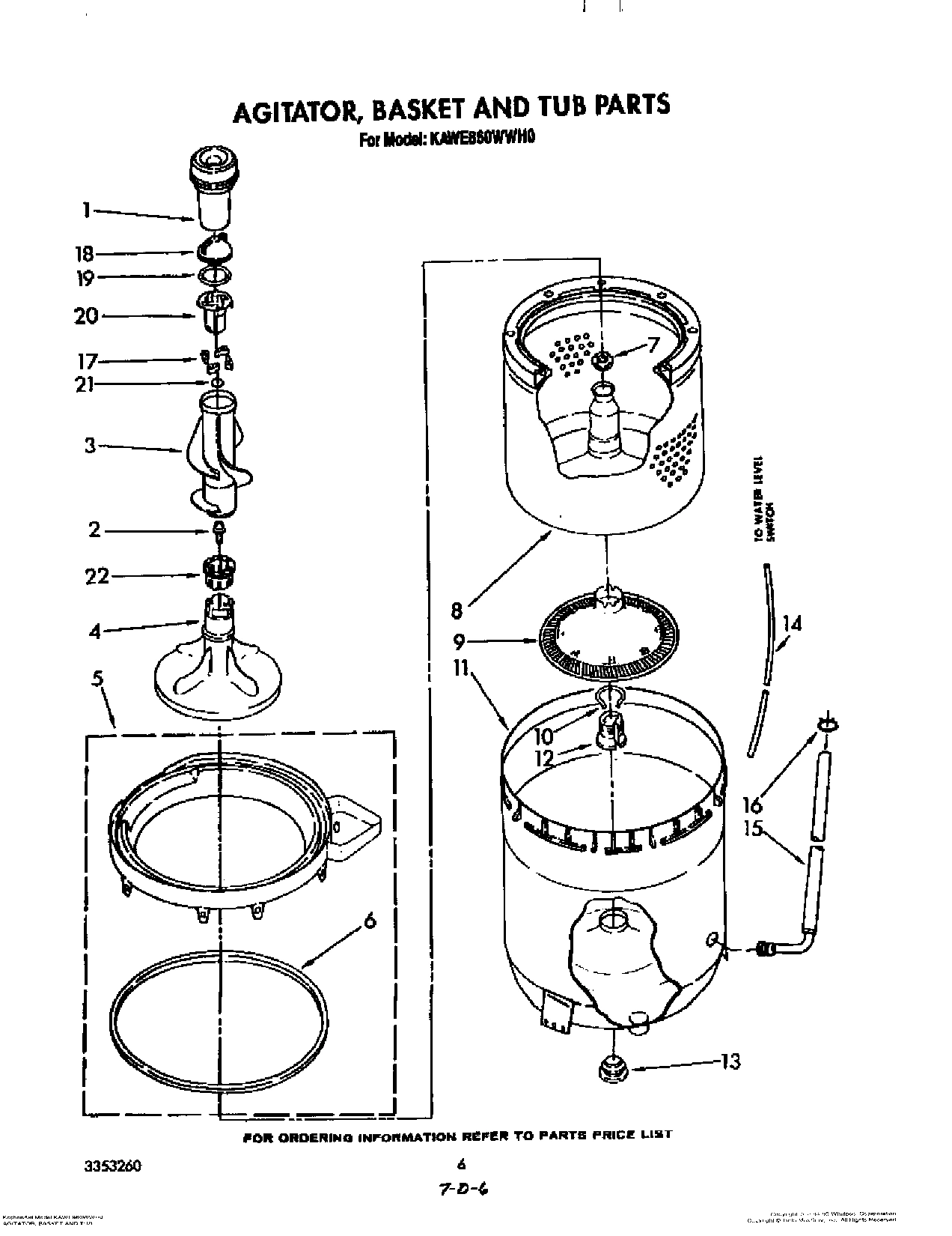 04 - AGITATOR, BASKET AND TUB