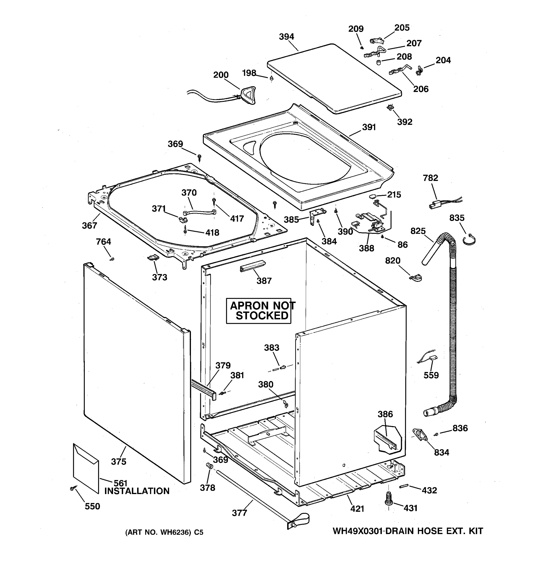 CABINET, COVER & FRONT PANEL