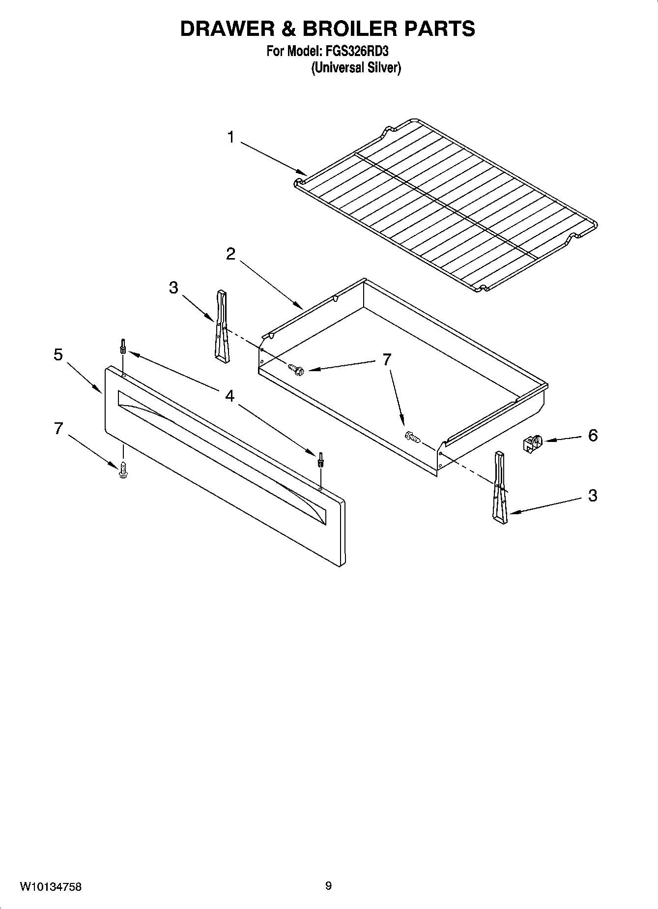 05 - DRAWER & BROILER PARTS