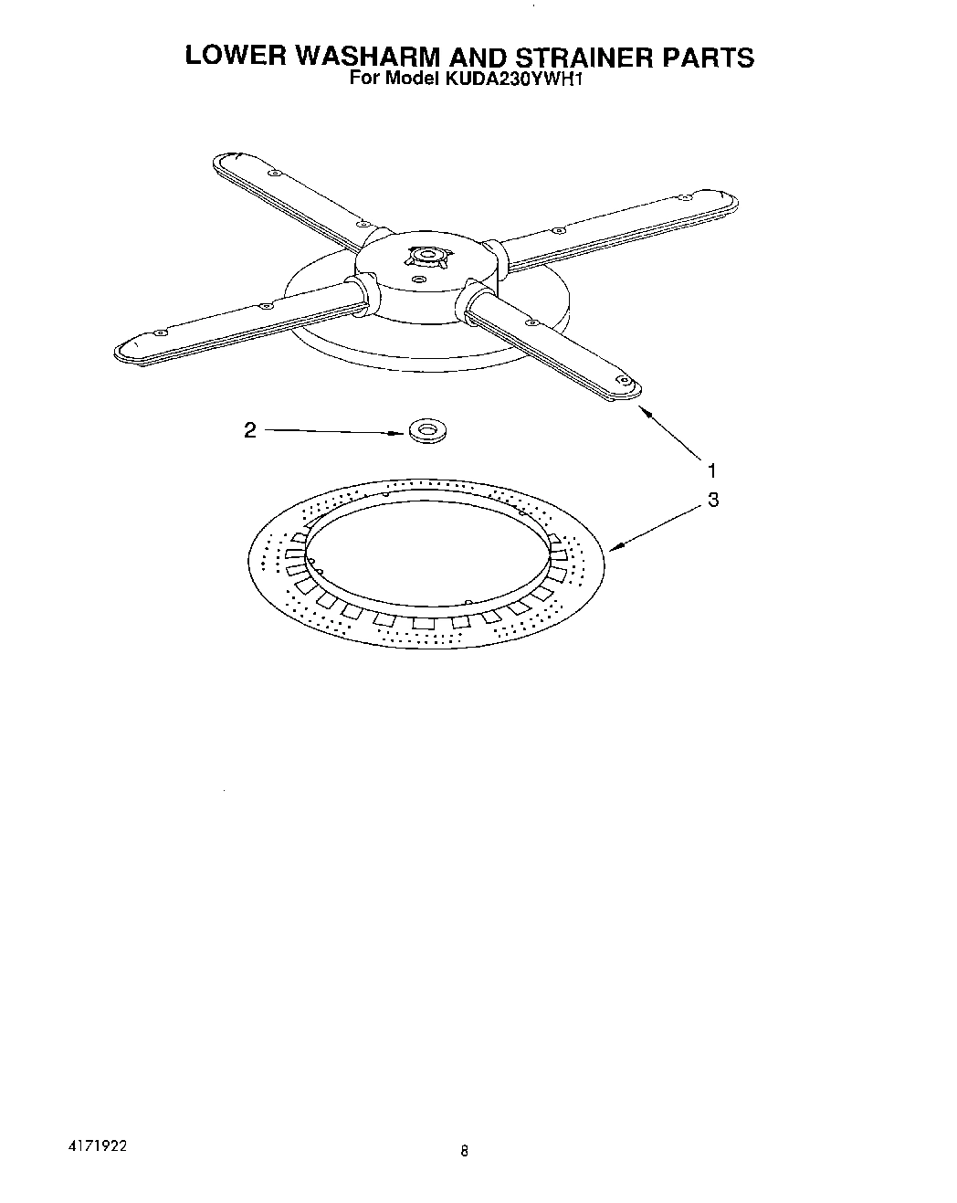05 - LOWER WASHARM AND STRAINER