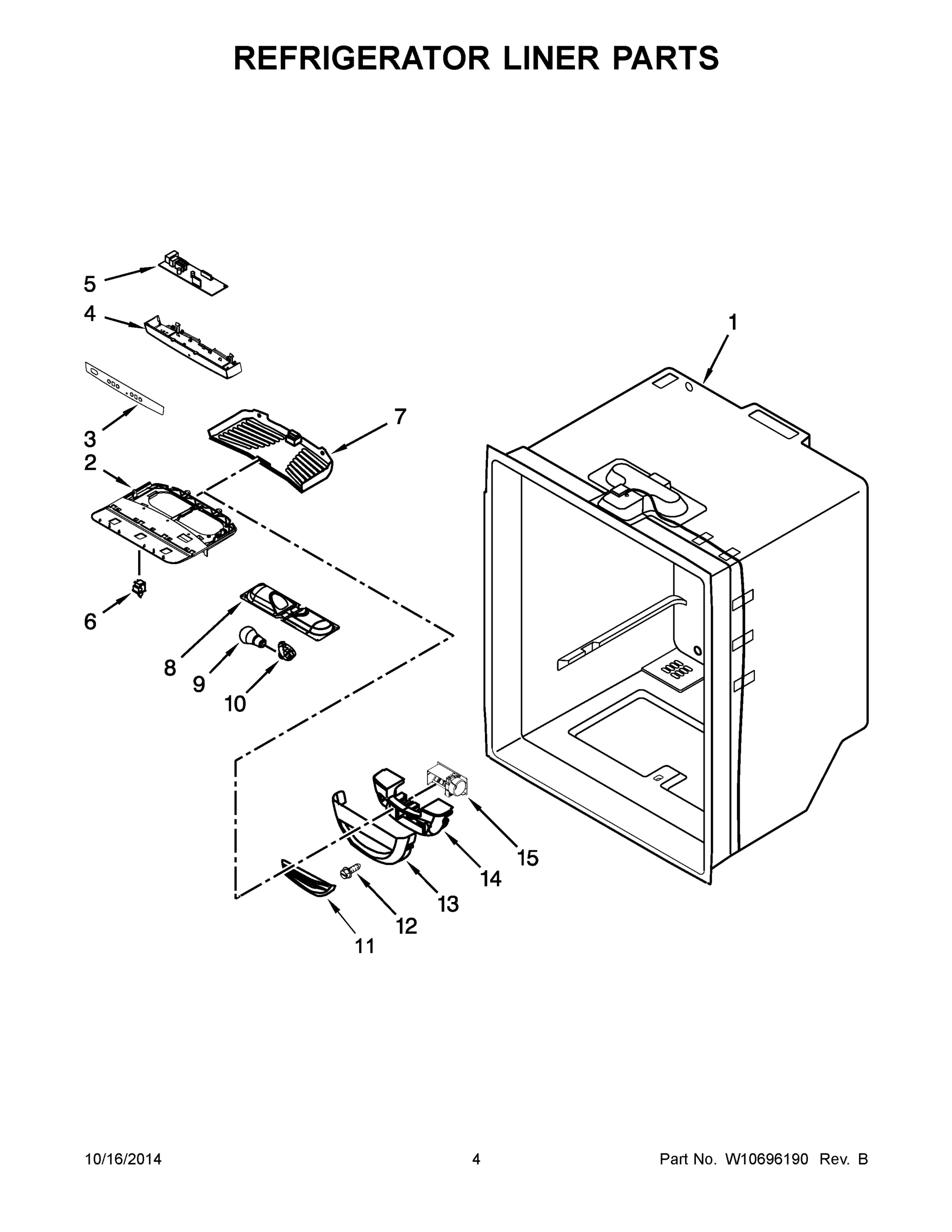 03 - REFRIGERATOR LINER PARTS