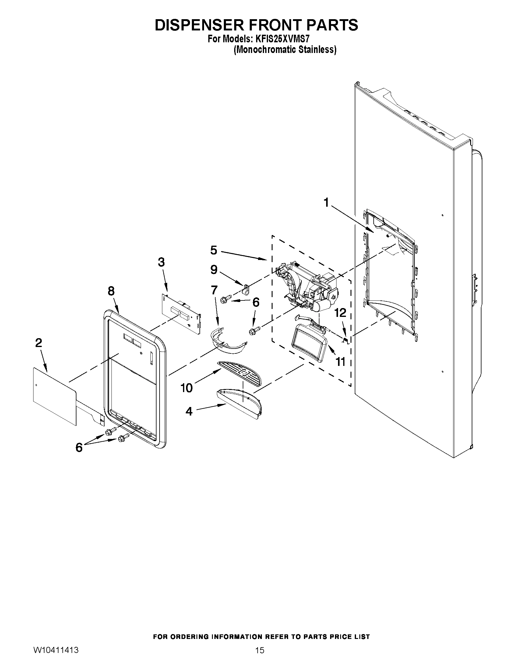08 - DISPENSER FRONT PARTS