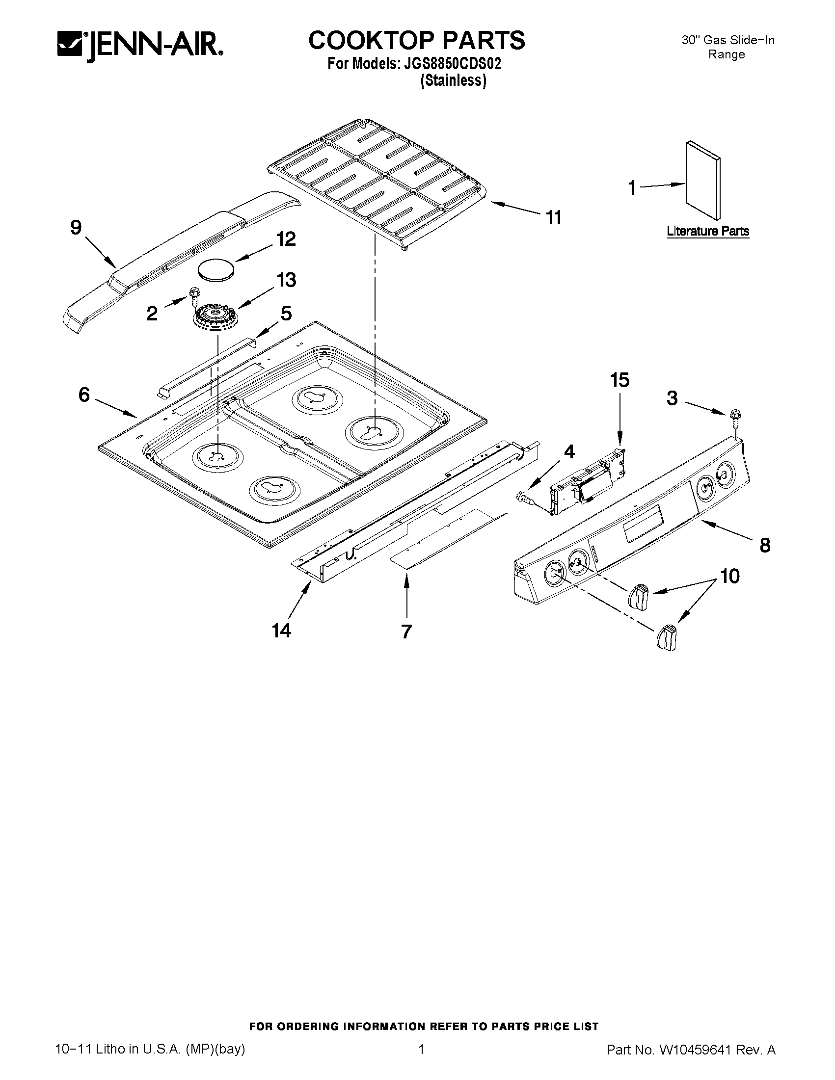 01 - COOKTOP PARTS