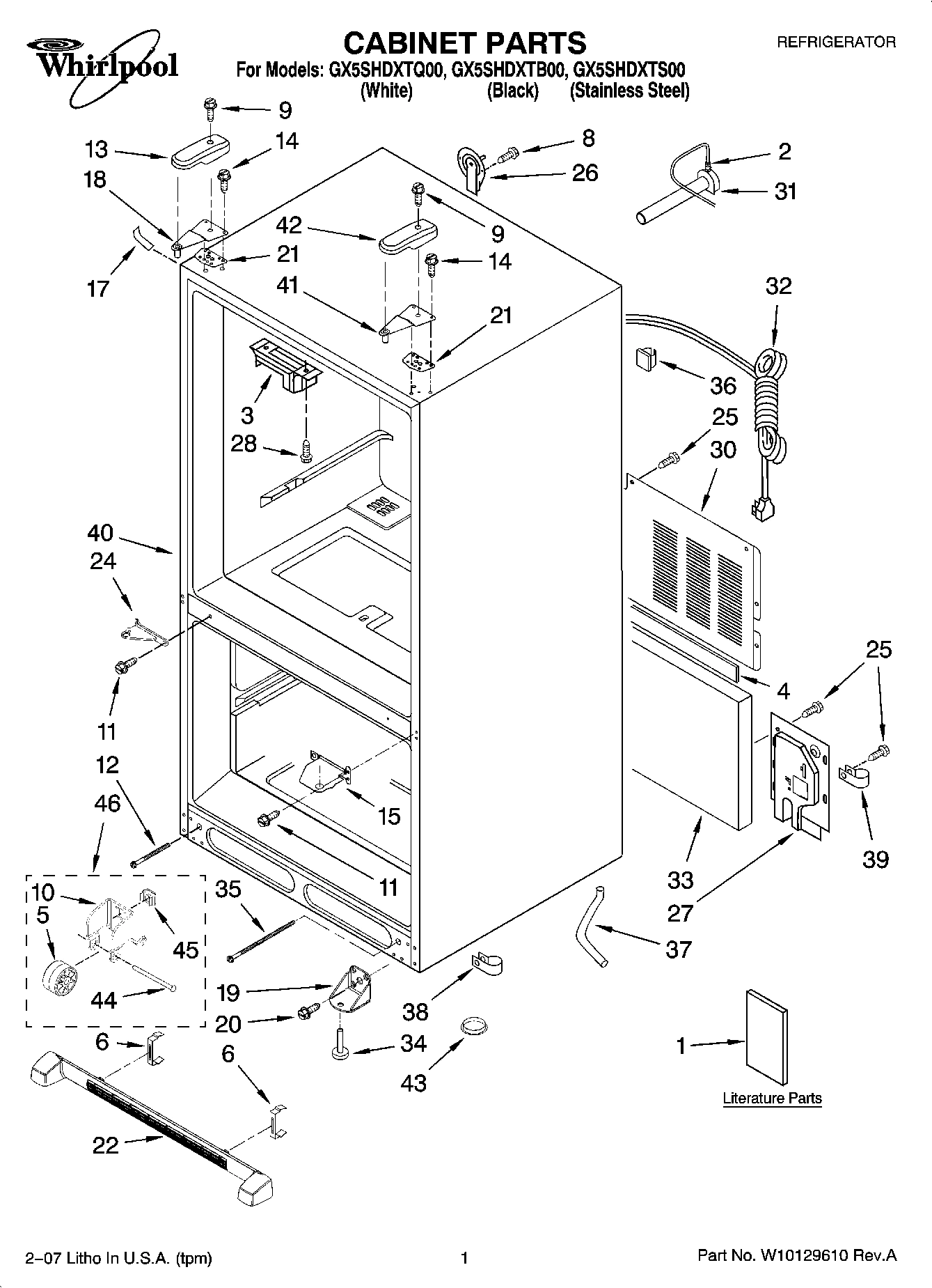 01 - CABINET PARTS