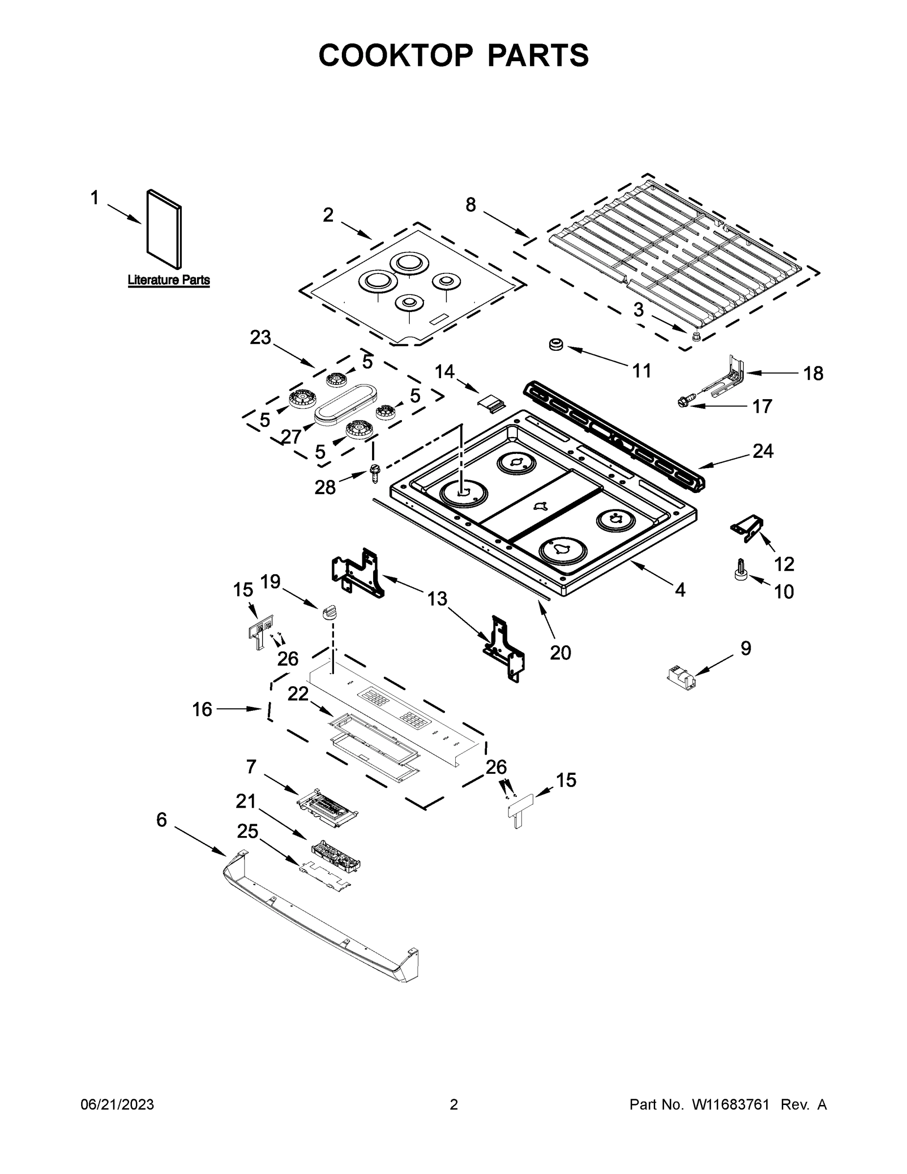 02 - COOKTOP PARTS