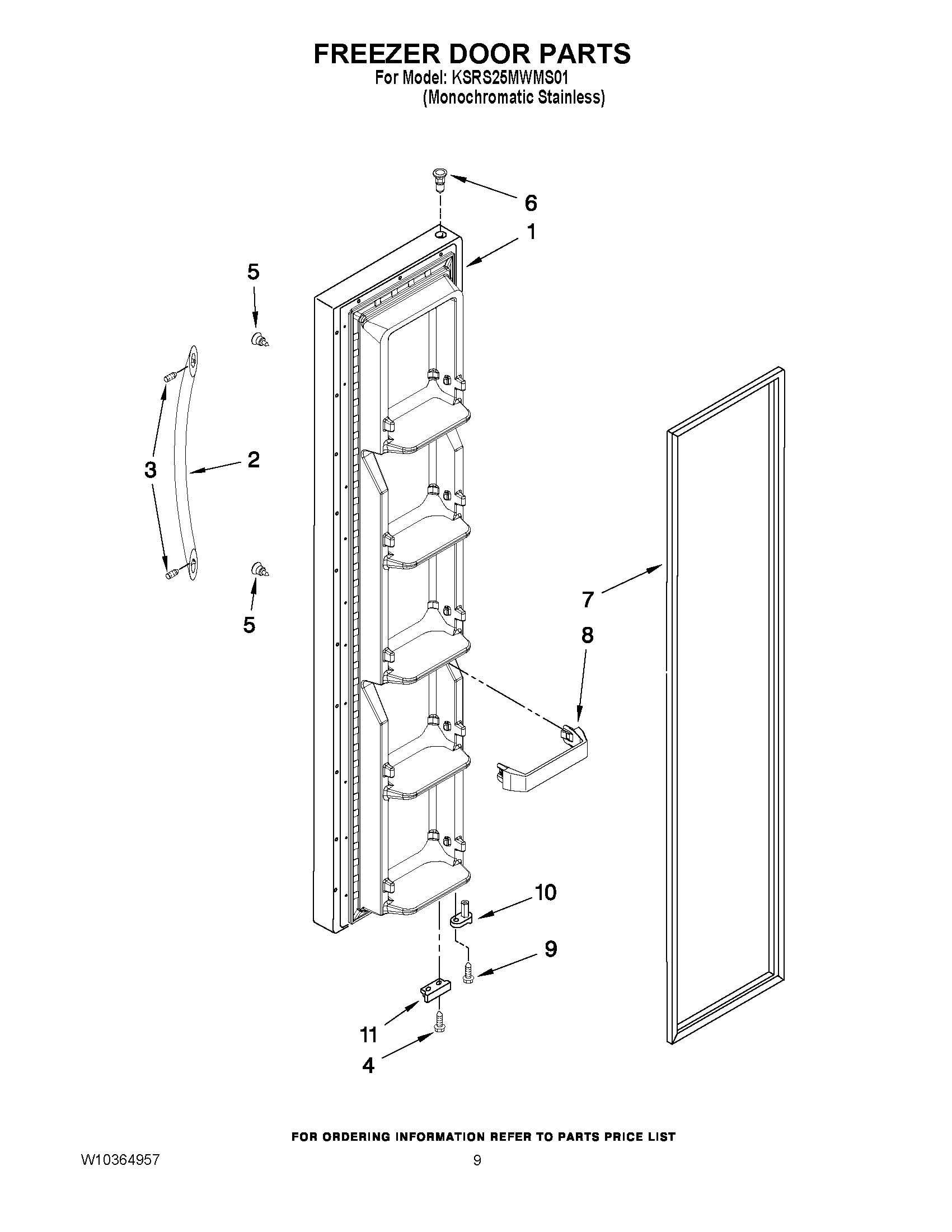 07 - FREEZER DOOR PARTS