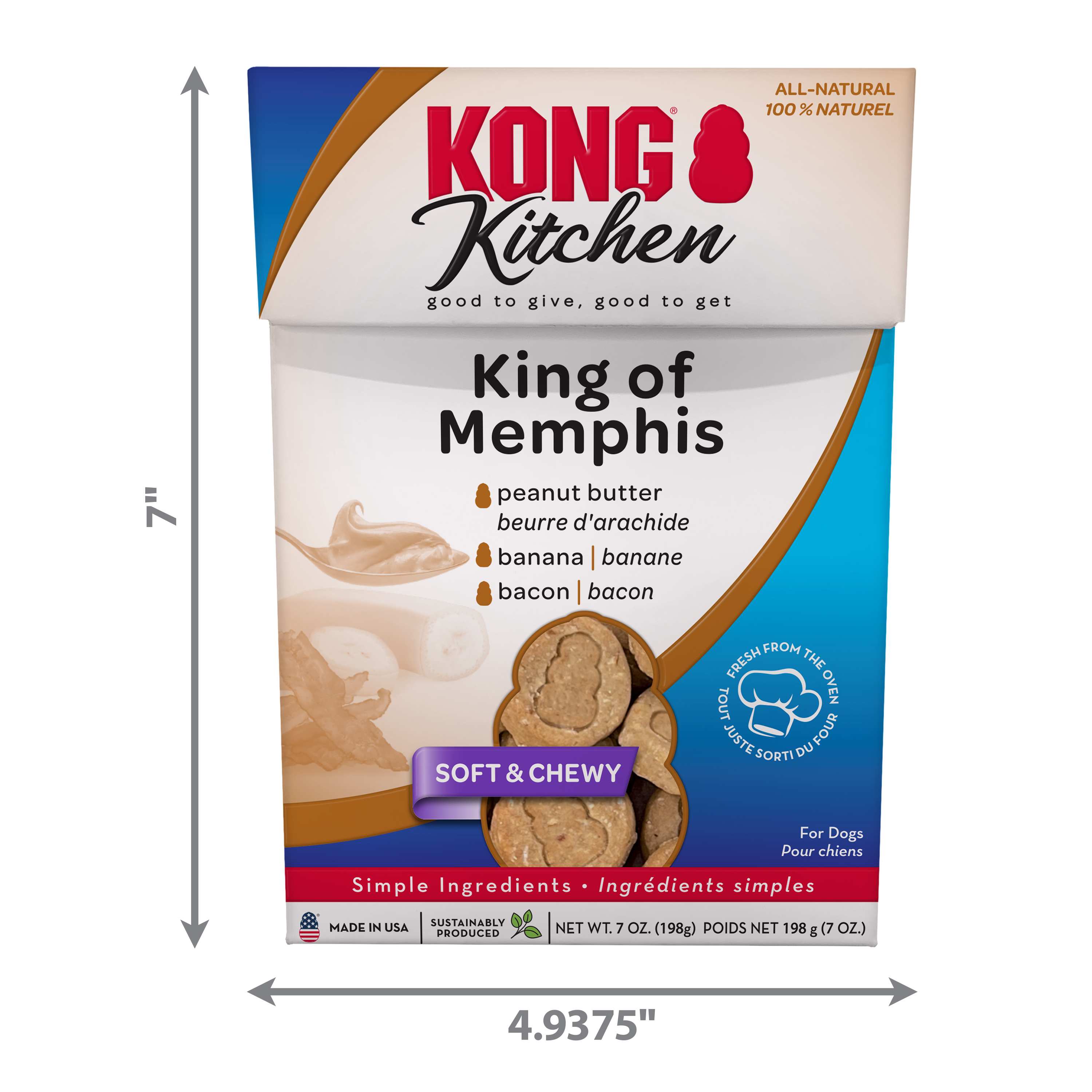KONG Kitchen Soft & Chewy King of Memphis alt2 product image