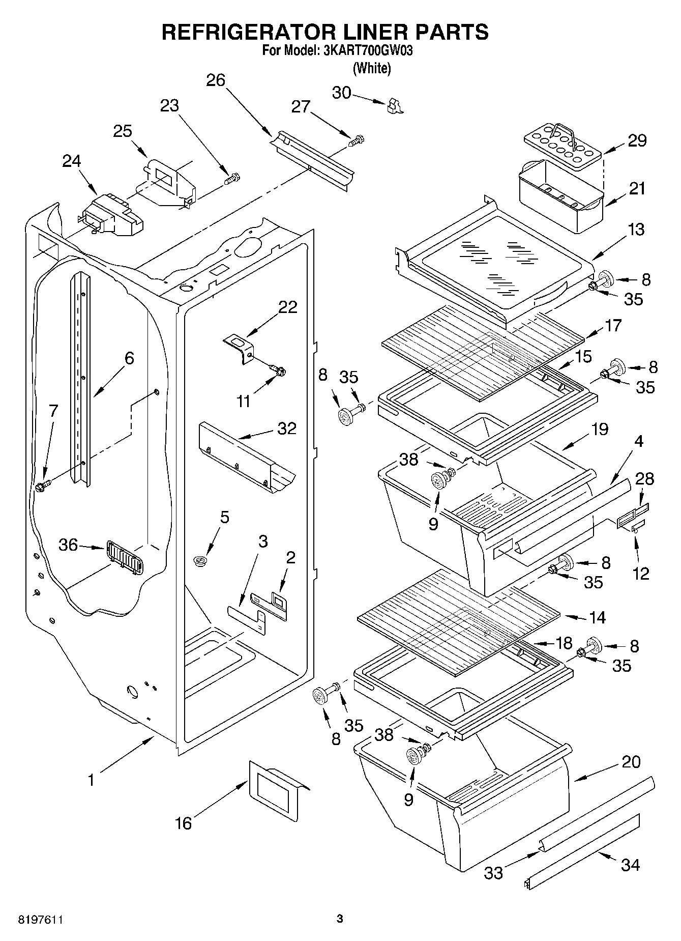 02 - REFRIGERATOR LINER