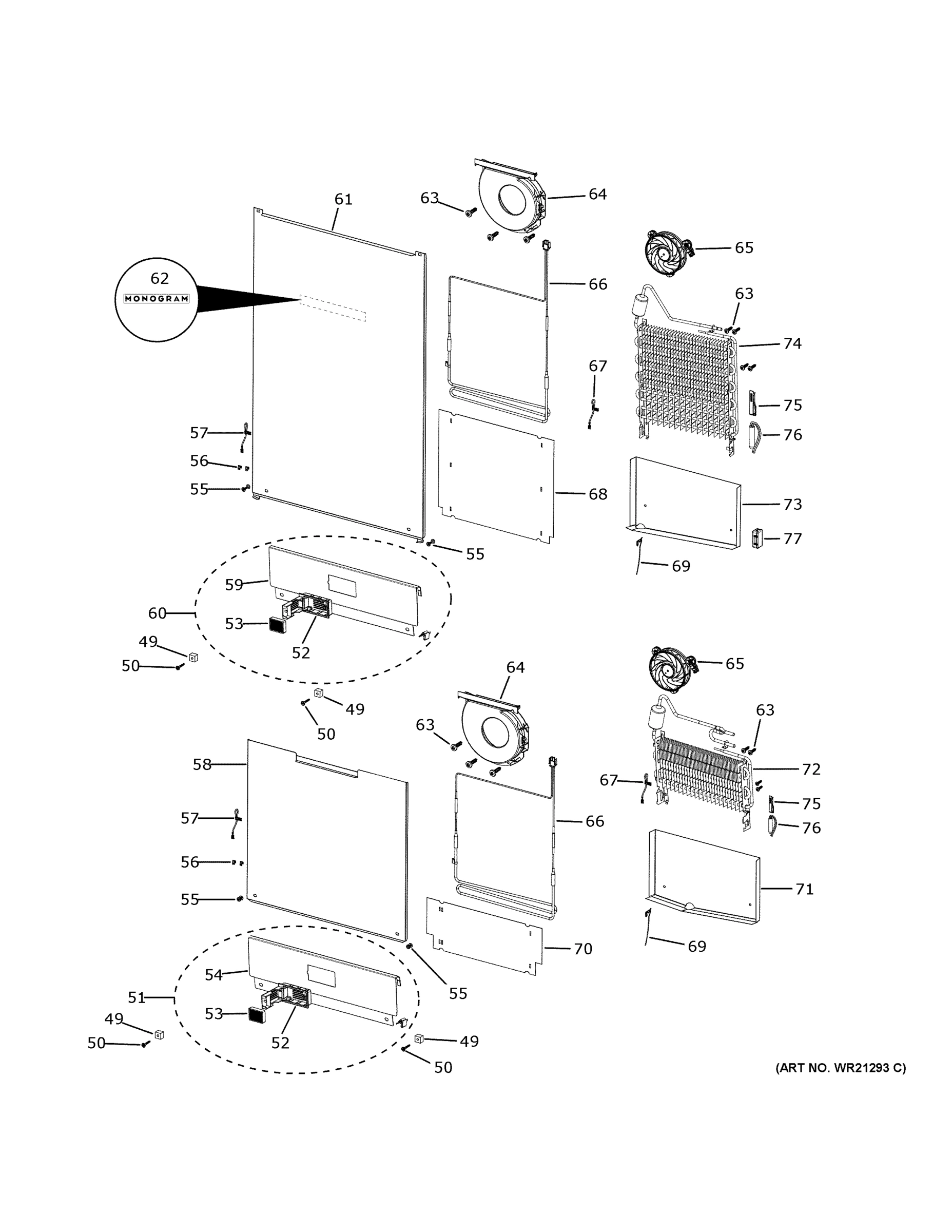REFRIGERATOR SECTION