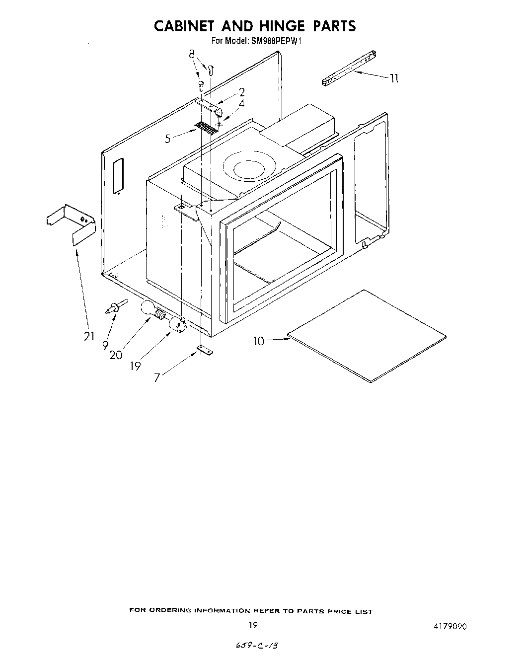 13 - CABINET AND HINGE