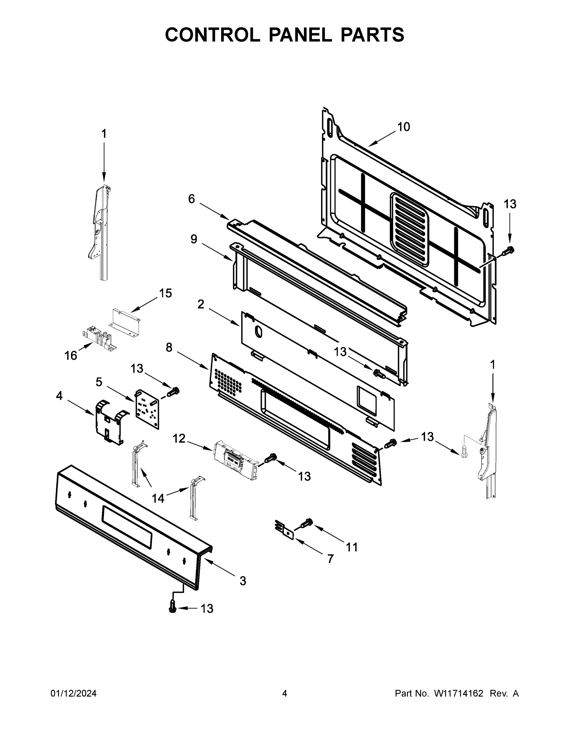 03 - CONTROL PANEL PARTS