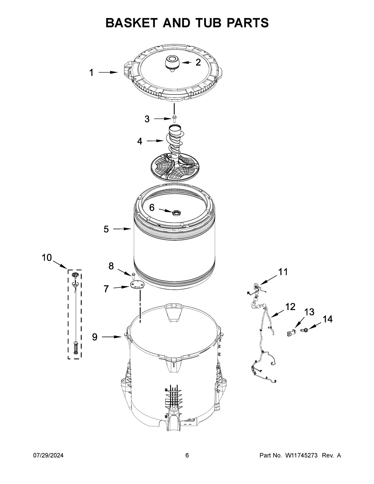04 - BASKET AND TUB PARTS
