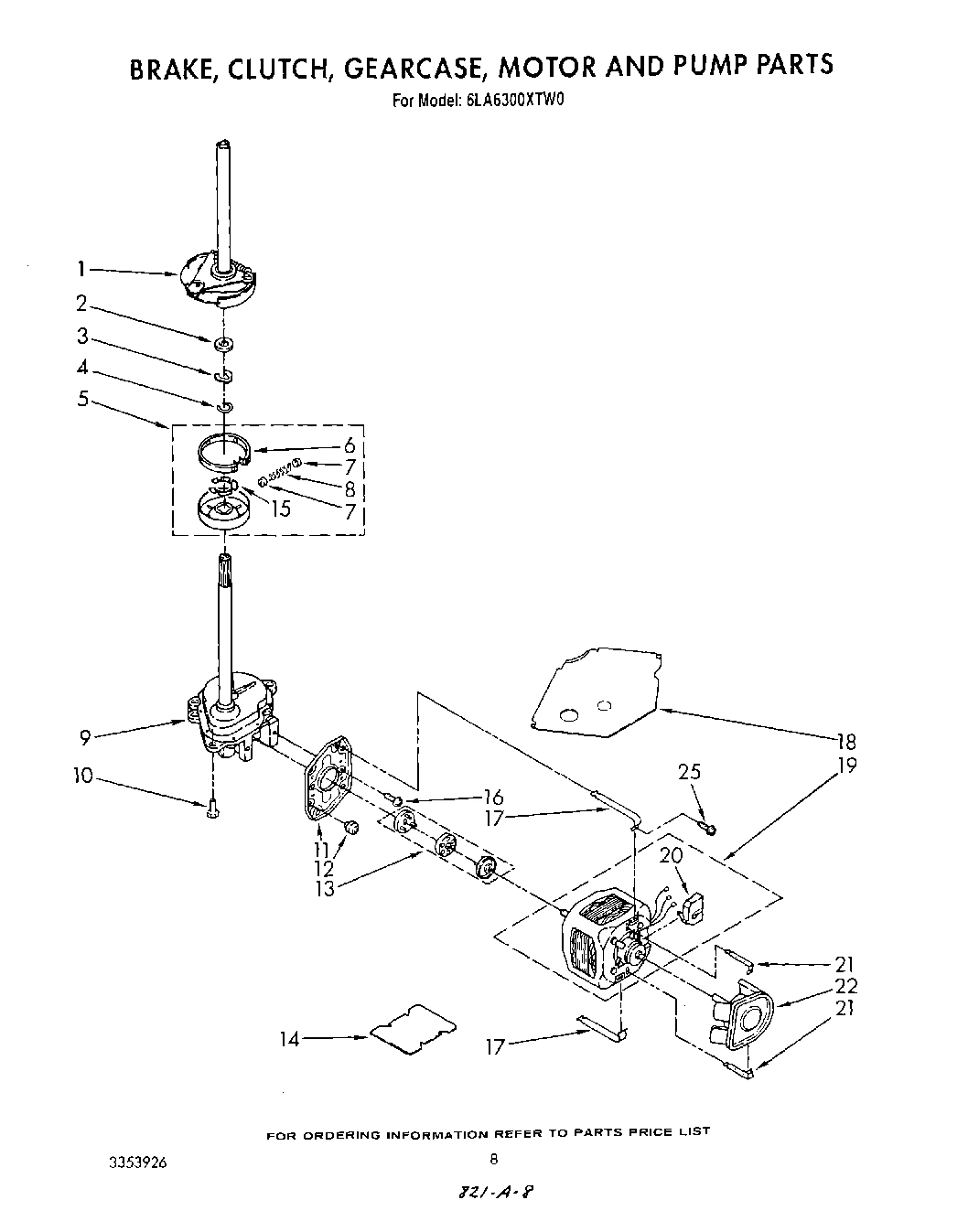 06 - BRAKE, CLUTCH, GEARCASE, MOTOR AND PUMP