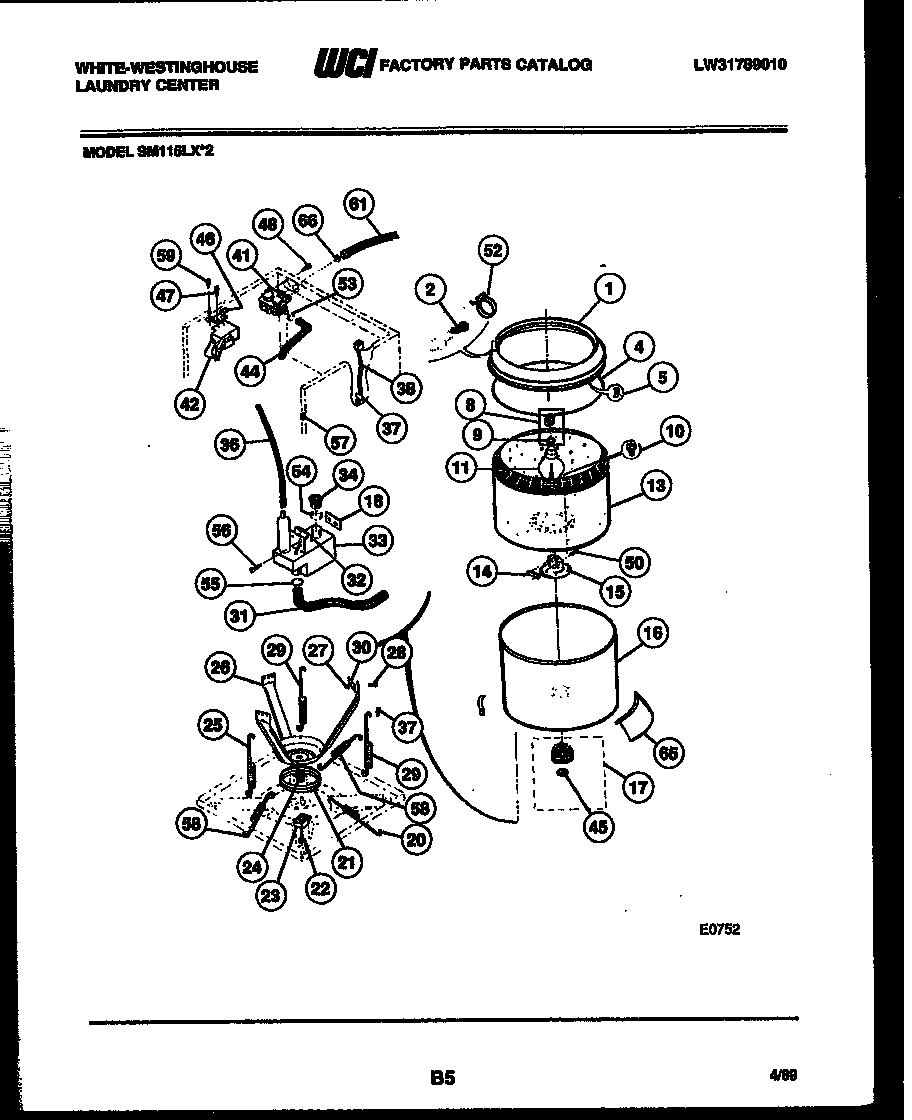06 - TUBS, WATER VALVE AND LID SWITCH
