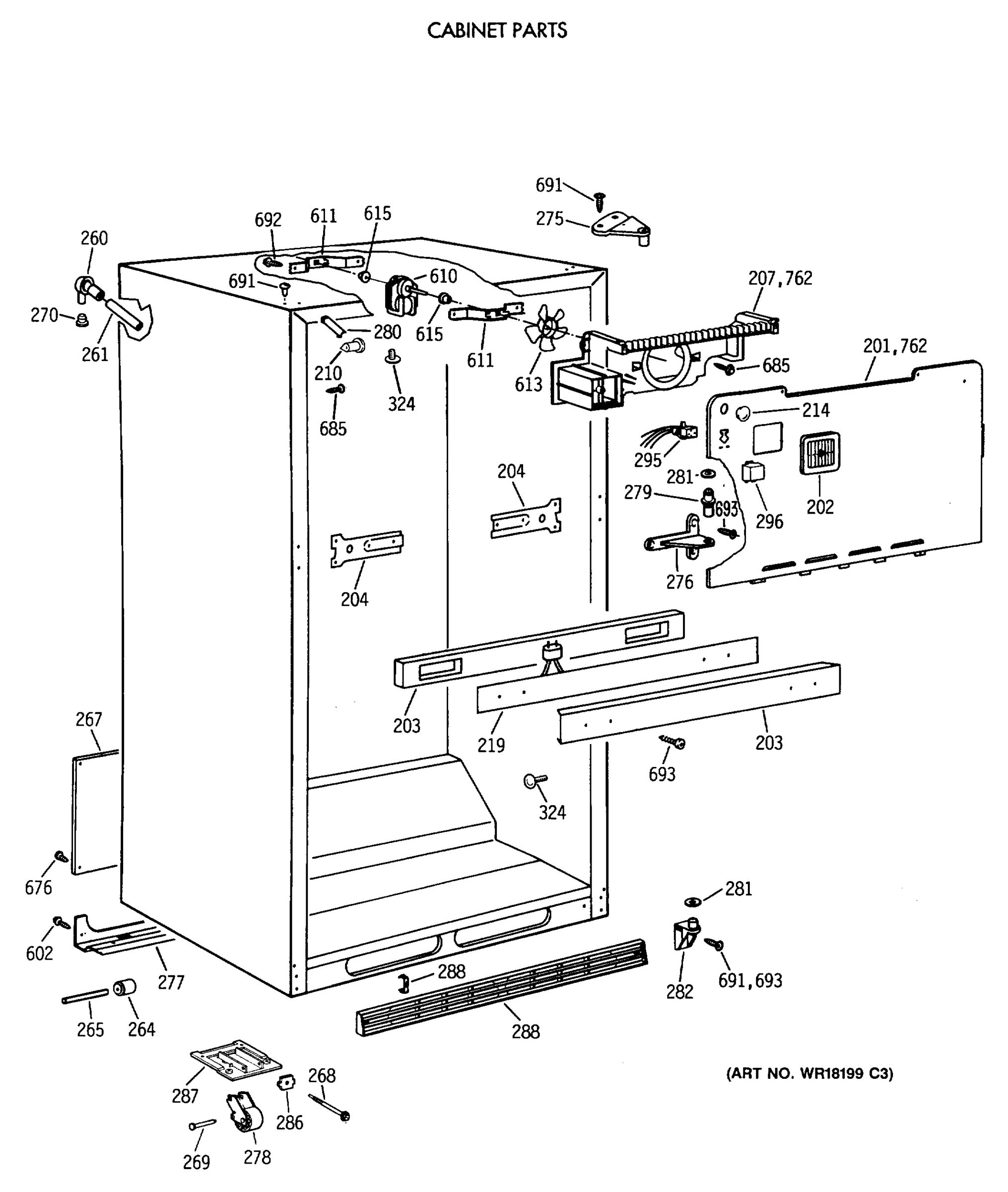 CABINET PARTS