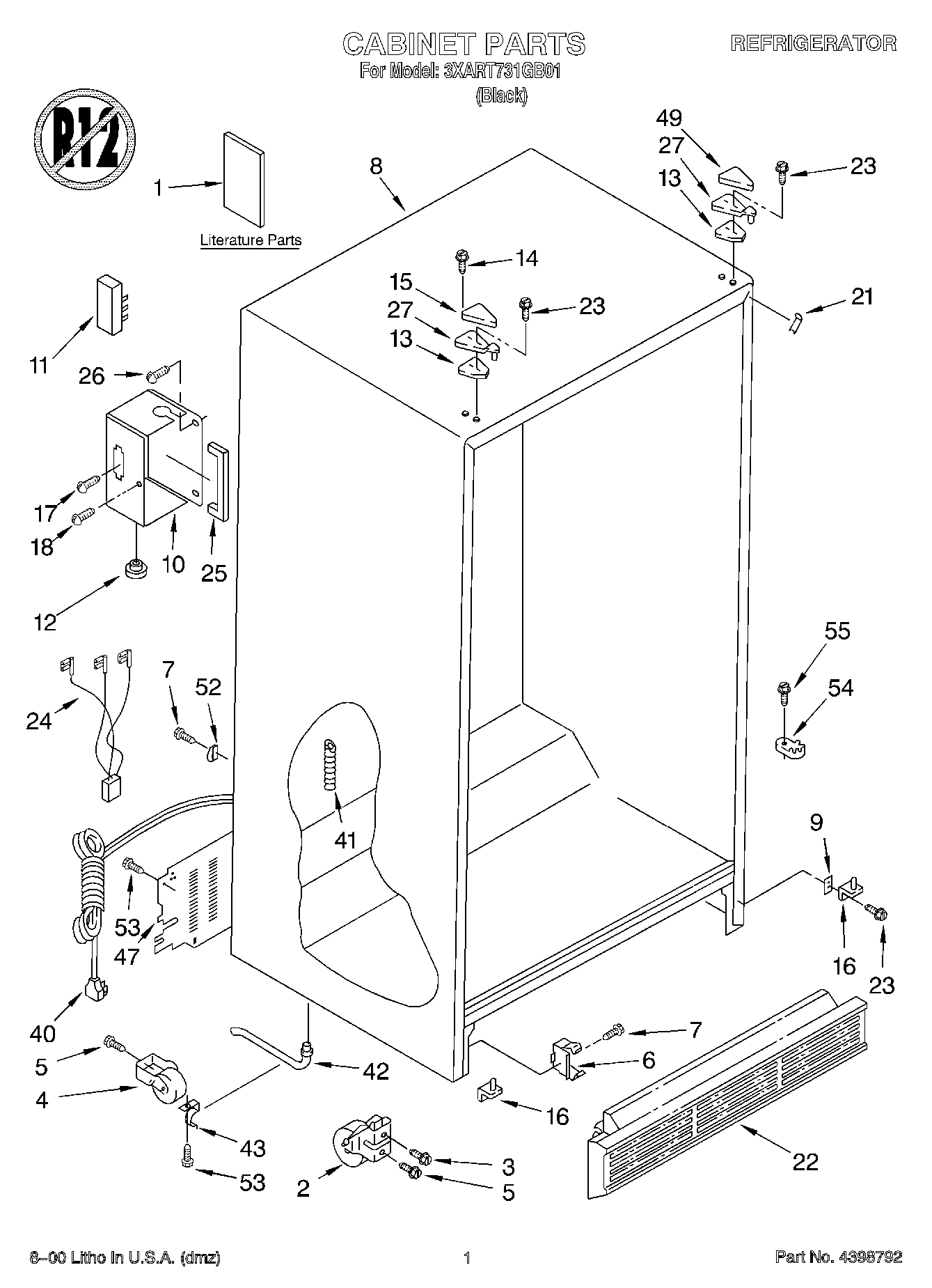 01 - CABINET, LITERATURE