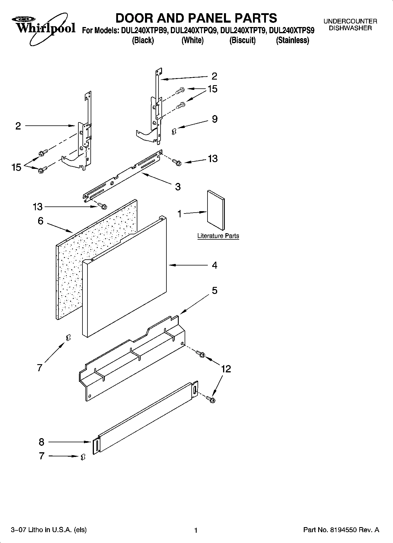 01 - DOOR AND PANEL PARTS